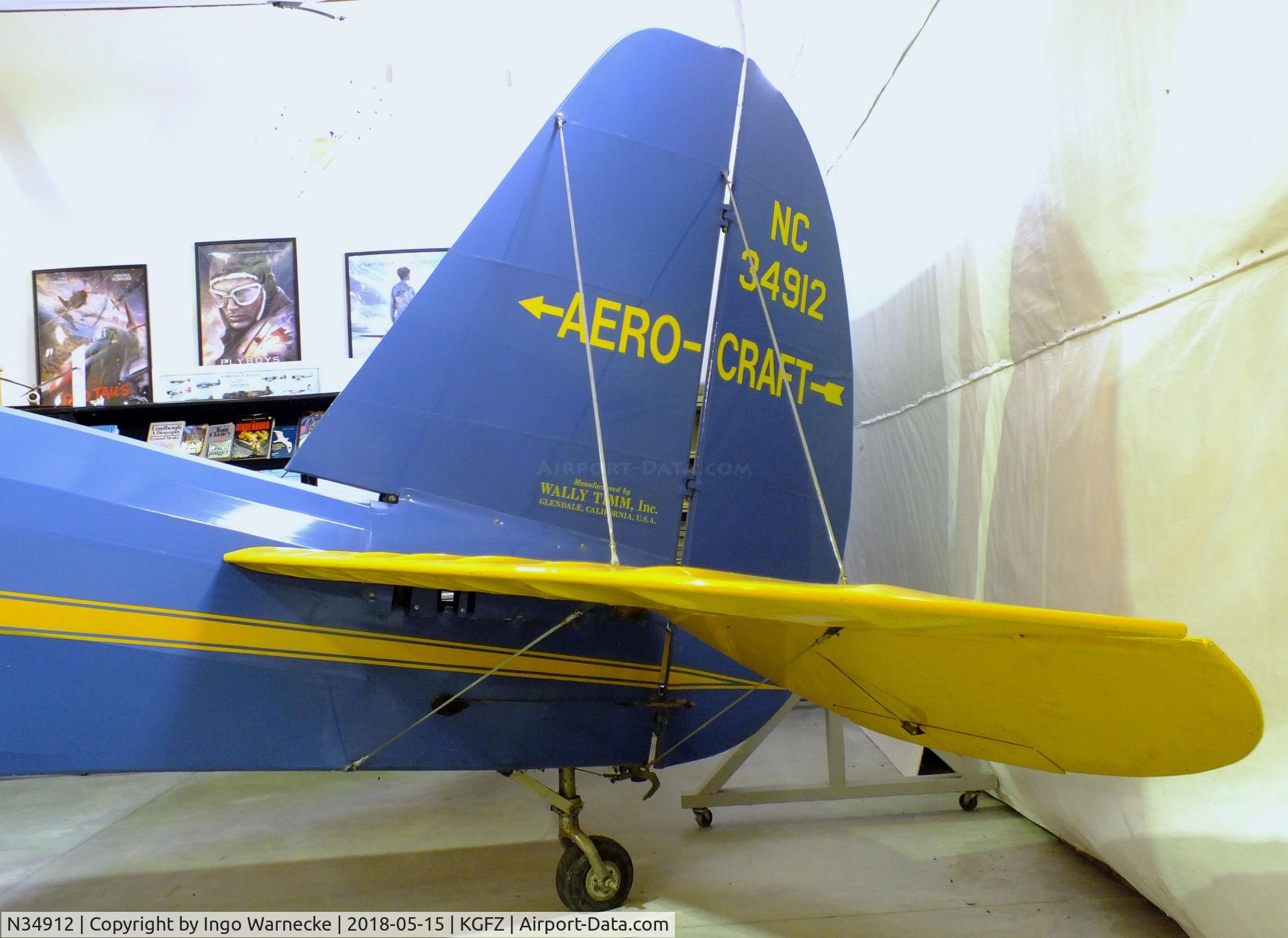 N34912, 1941 Aetna Aerocraft 2SA C/N 4, Timm (Aetna) Aerocraft 2SA at the Iowa Aviation Museum, Greenfield IA