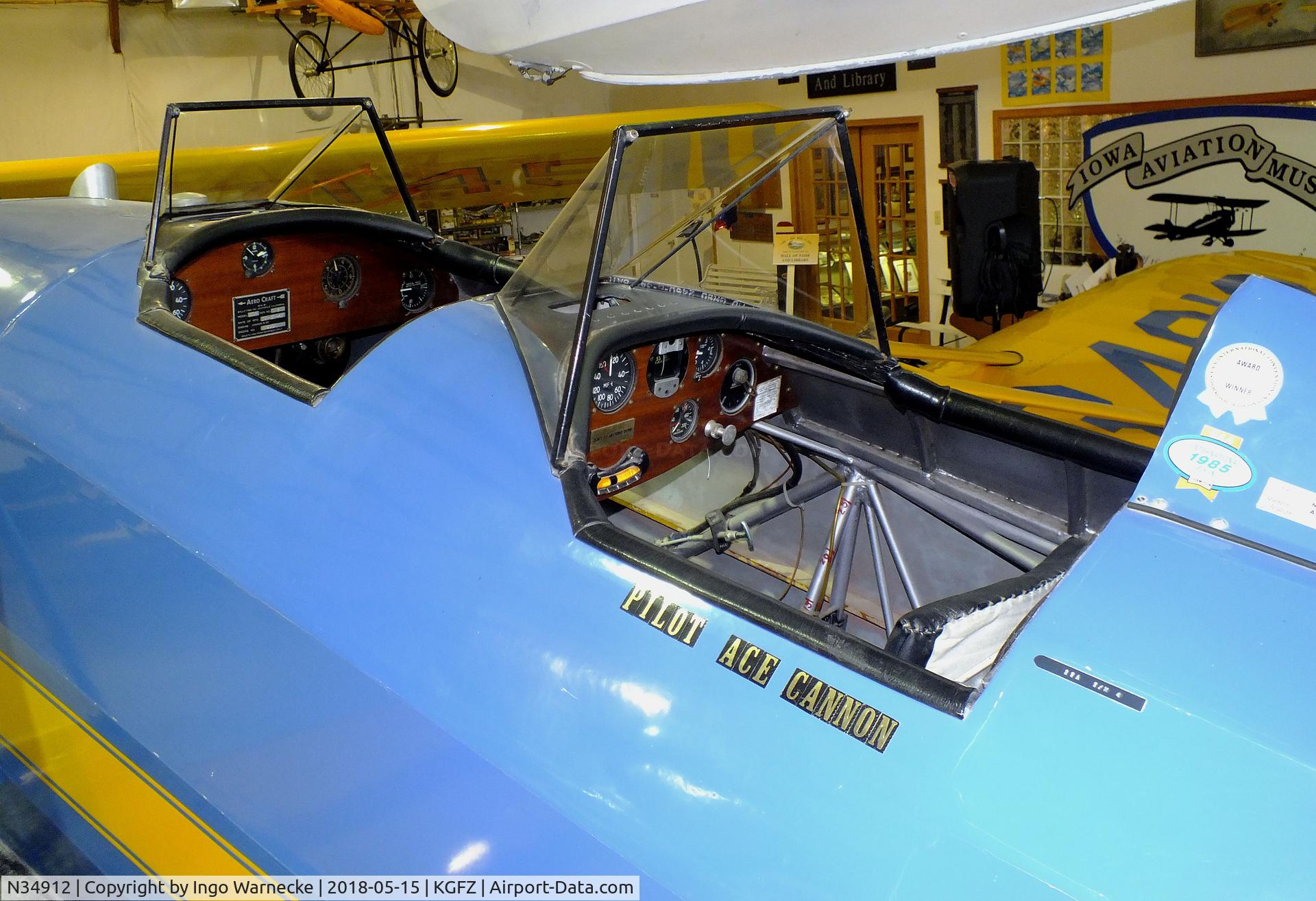 N34912, 1941 Aetna Aerocraft 2SA C/N 4, Timm (Aetna) Aerocraft 2SA at the Iowa Aviation Museum, Greenfield IA