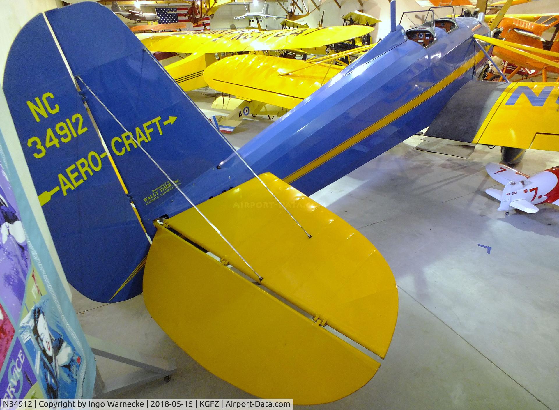 N34912, 1941 Aetna Aerocraft 2SA C/N 4, Timm (Aetna) Aerocraft 2SA at the Iowa Aviation Museum, Greenfield IA