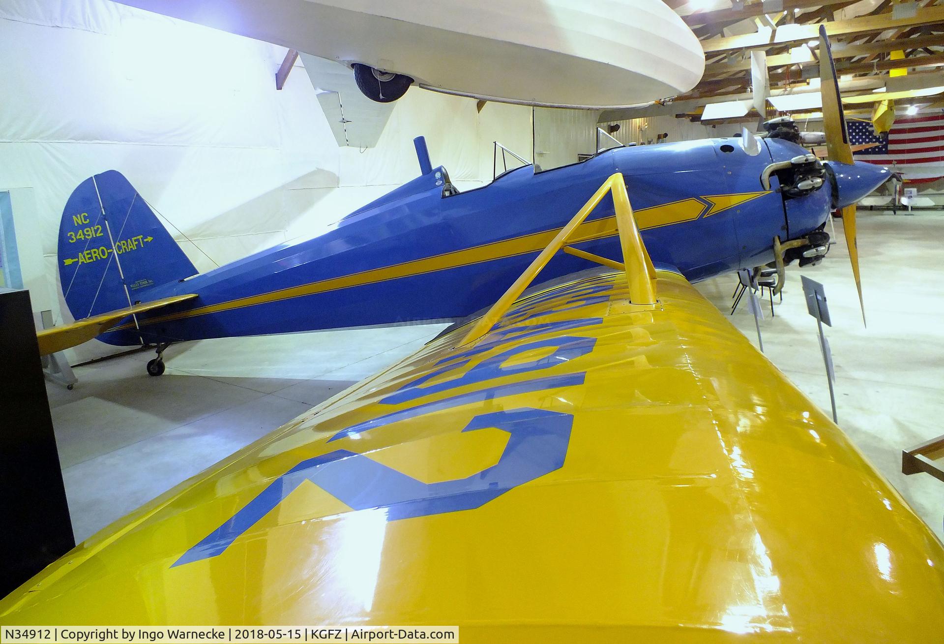 N34912, 1941 Aetna Aerocraft 2SA C/N 4, Timm (Aetna) Aerocraft 2SA at the Iowa Aviation Museum, Greenfield IA