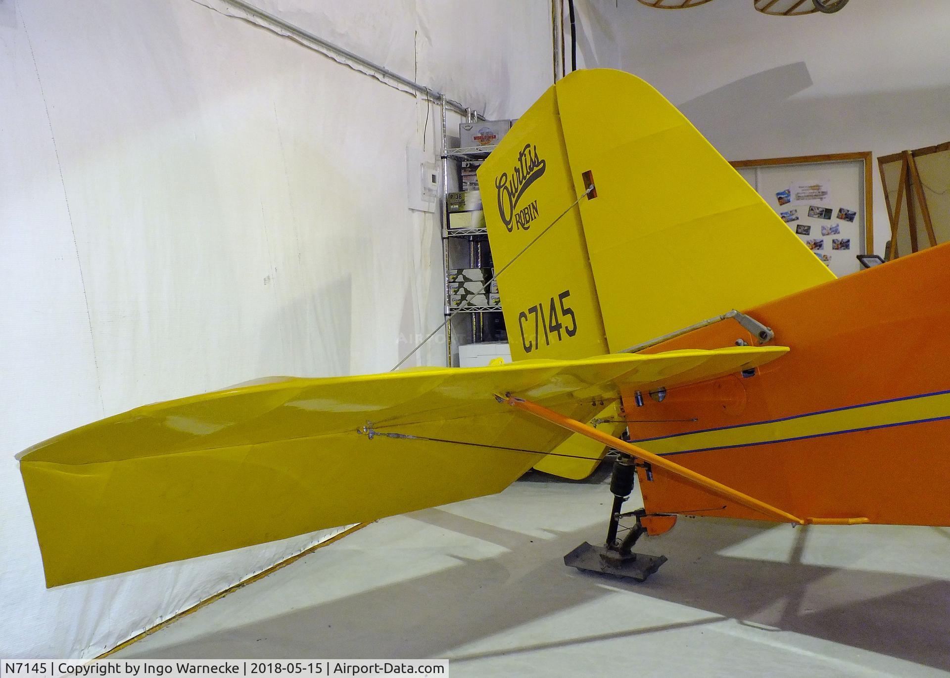 N7145, 1928 Curtiss-Wright Robin C/N 6, Curtiss-Wright Robin at the Iowa Aviation Museum, Greenfield IA