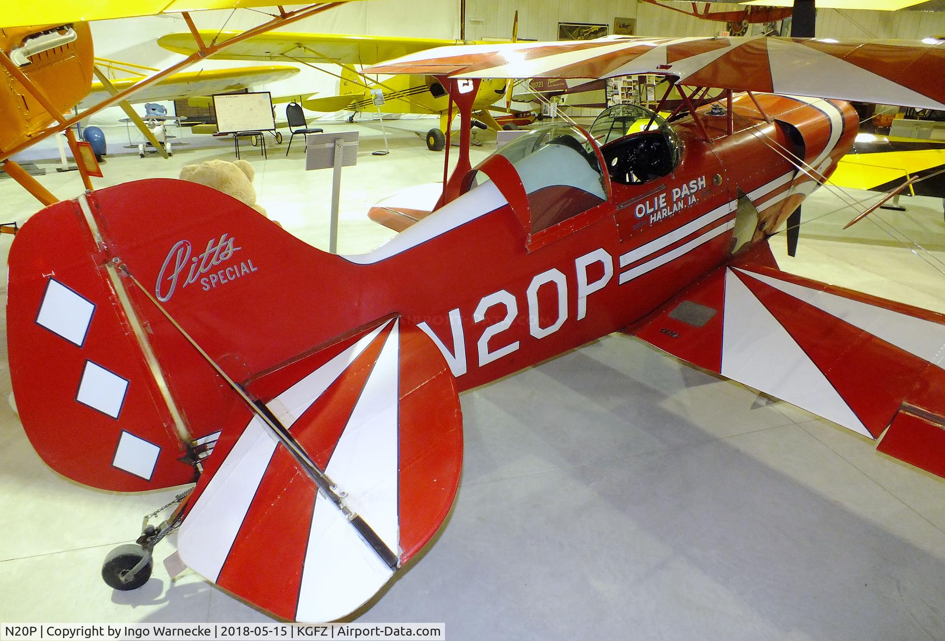 N20P, 1968 Pitts S-1C Special C/N 101M, Pitts S-1C Special at the Iowa Aviation Museum, Greenfield IA
