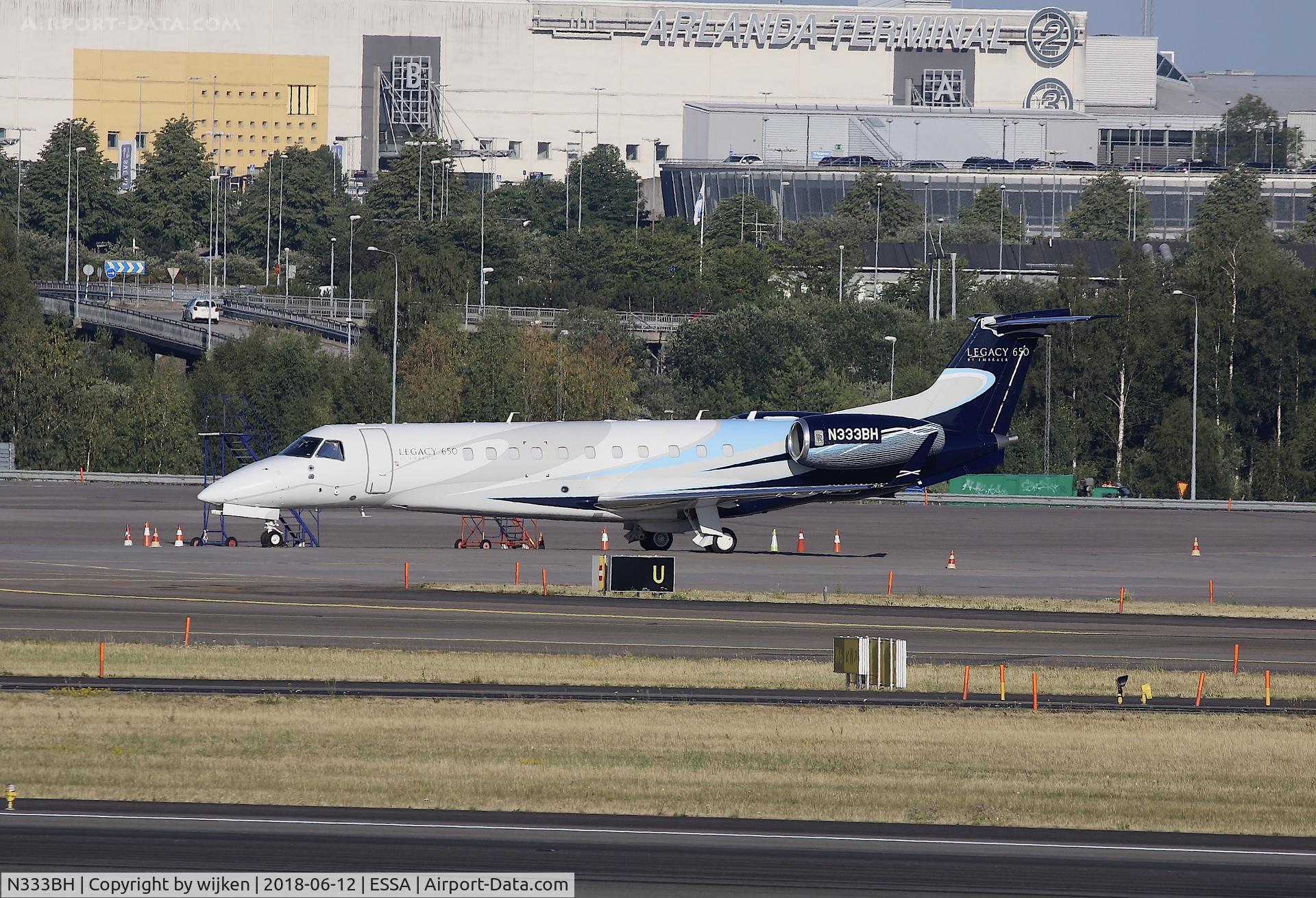 N333BH, 2012 Embraer EMB-135BJ Legacy 650 C/N 14501167, Ramp M