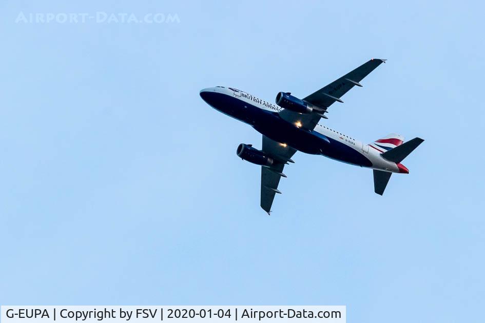 G-EUPA, 1999 Airbus A319-131 C/N 1082, G-EUPA on approach to @NCL