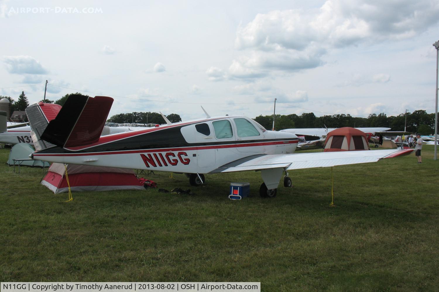 N11GG, 1959 Beech M35 Bonanza C/N D-6184, 1959 Beech M35, c/n: D-6184