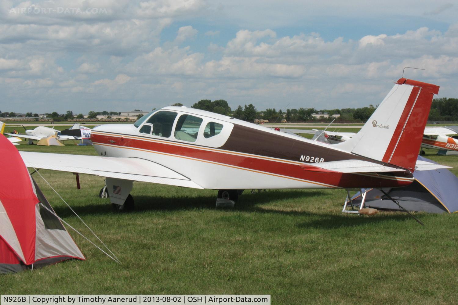 N926B, 1961 Beech 35-A33 Debonair C/N CD-366, 1961 Beech 35-A33, c/n: CD-366