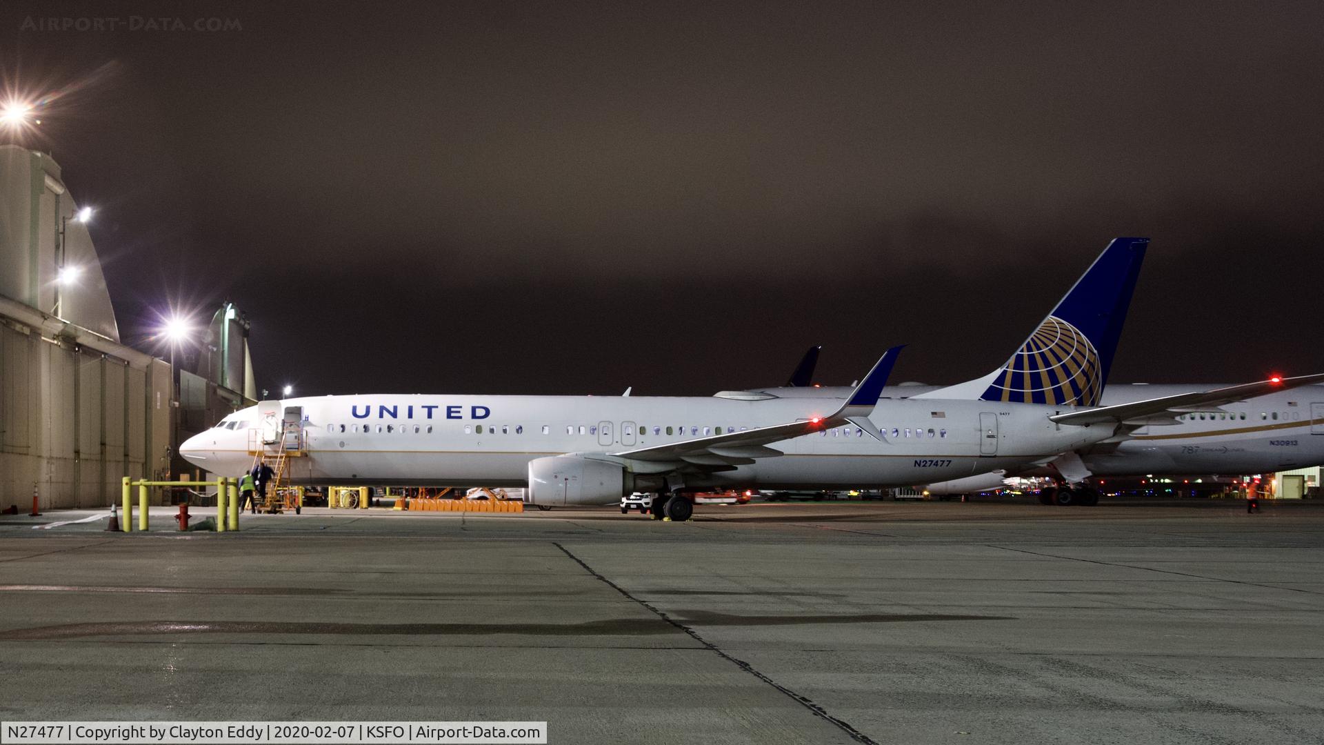 N27477, 2013 Boeing 737-924/ER C/N 31647, SFO 2020.