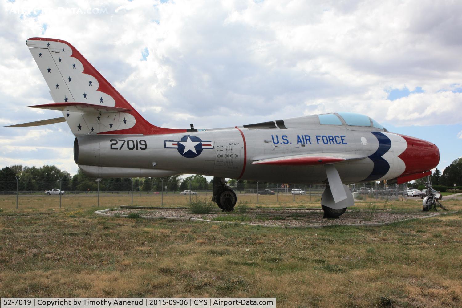 52-7019, 1952 Republic F-84F Thunderstreak C/N Not found 52-7019, 1952 Republic F-84F Thunderstreak, 52-7019