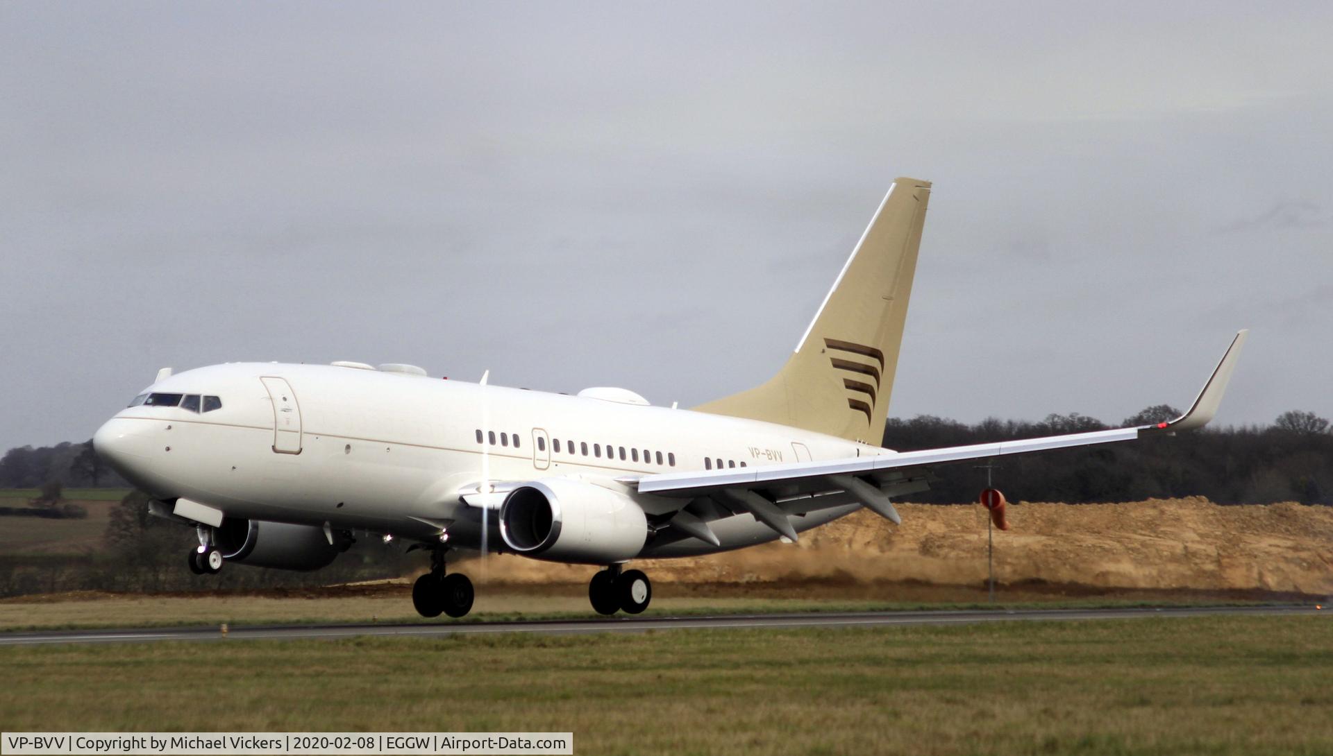 VP-BVV, 1999 Boeing 737-73U BBJ C/N 29200, lust landing 26