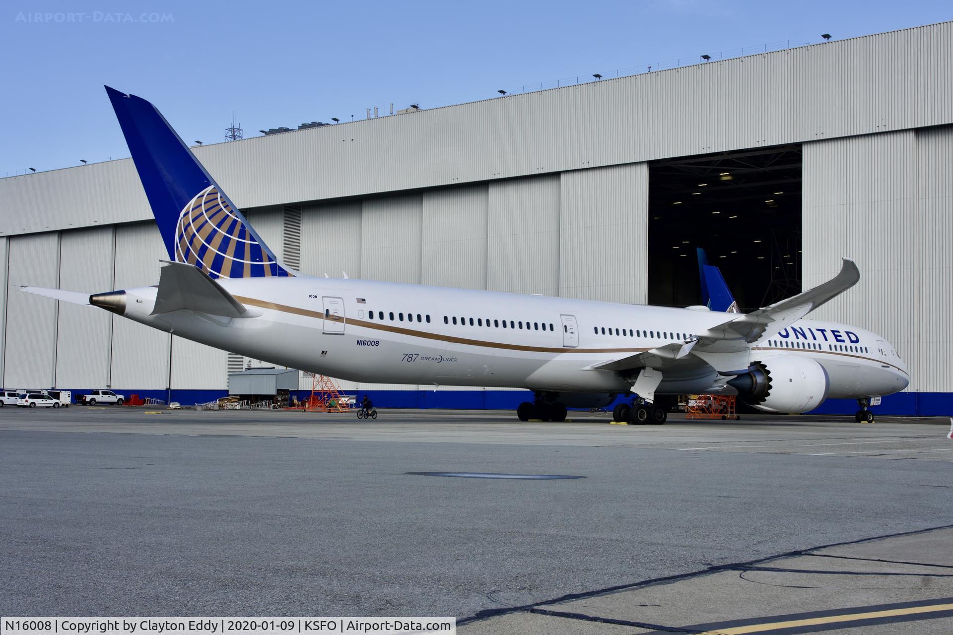 N16008, 2019 Boeing 787-10 Dreamliner C/N 60138, SFO 2020.
