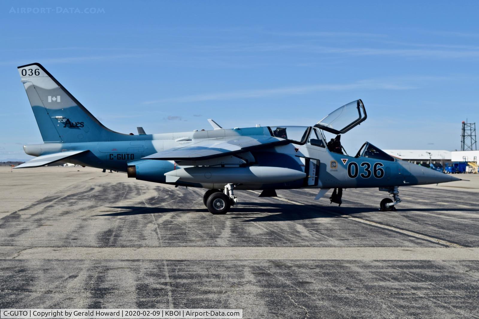 C-GUTO, 1980 Dassault-Dornier Alpha Jet A C/N 0036, Parked on the north GA ramp.