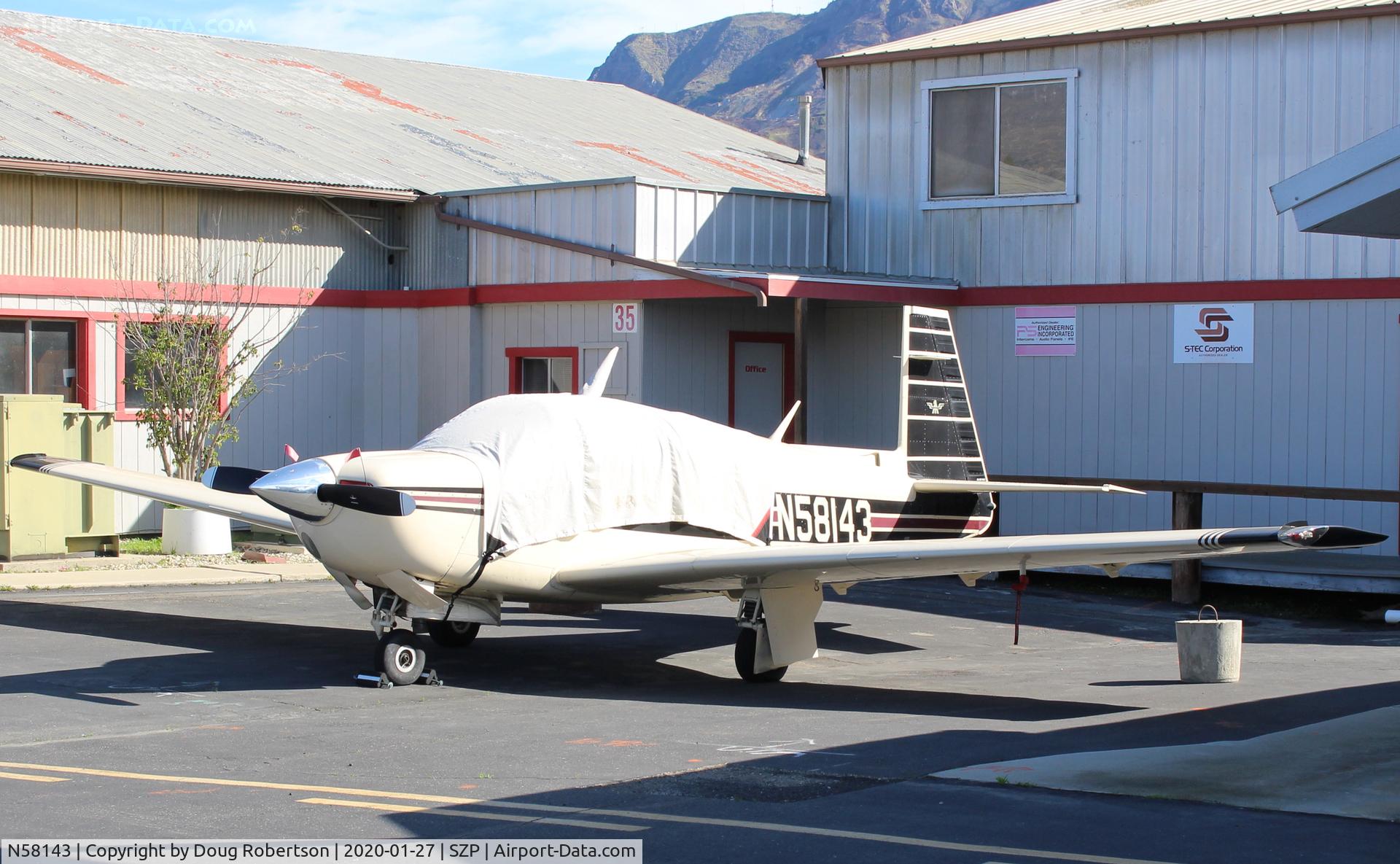 N58143, 1985 Mooney M20J 201 C/N 24-1573, 1985 Mooney M20J-201, Lycoming IO-360-A&C 200 Hp, at Ray's Aviation