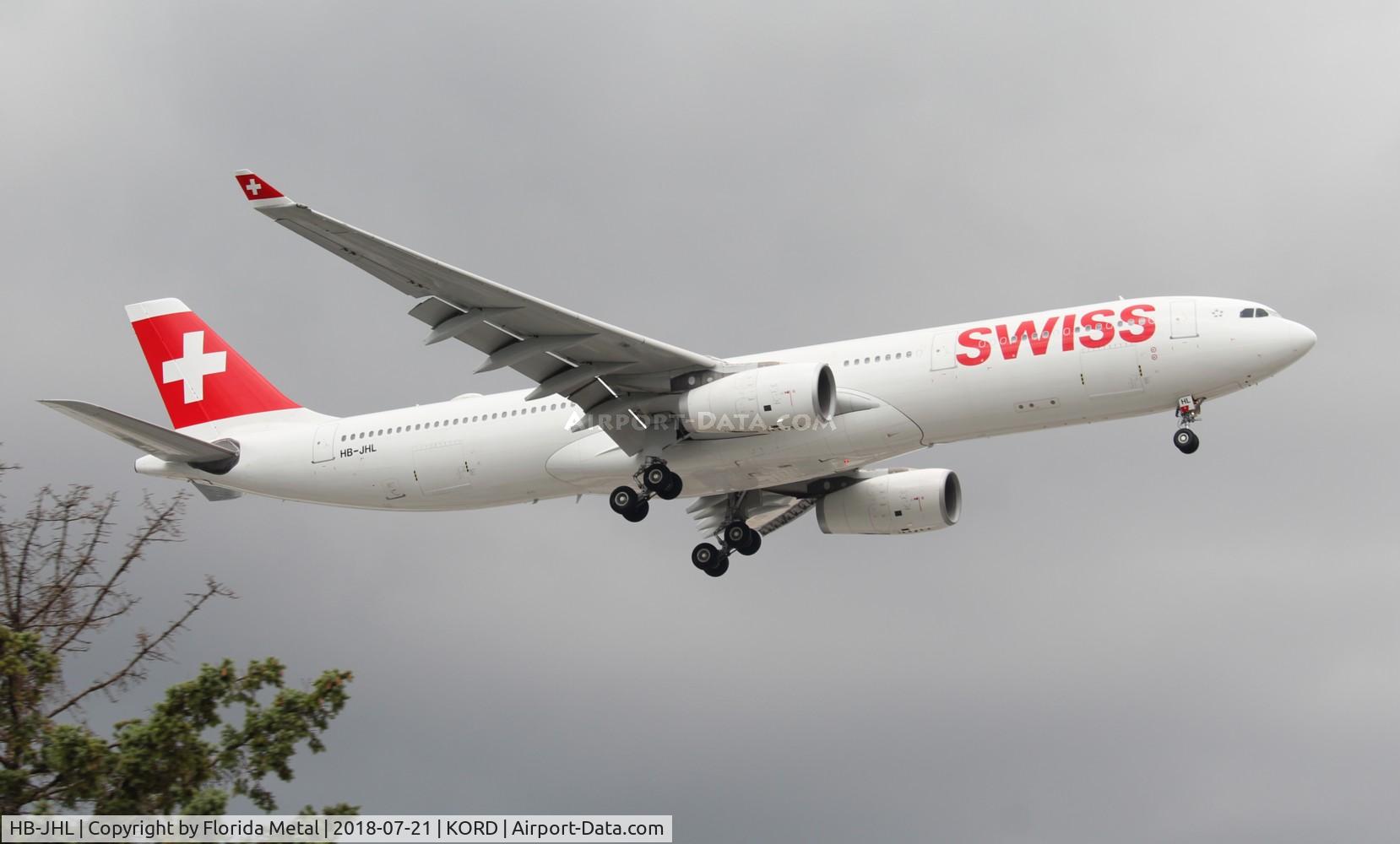 HB-JHL, 2011 Airbus A330-343X C/N 1290, ORD 2018