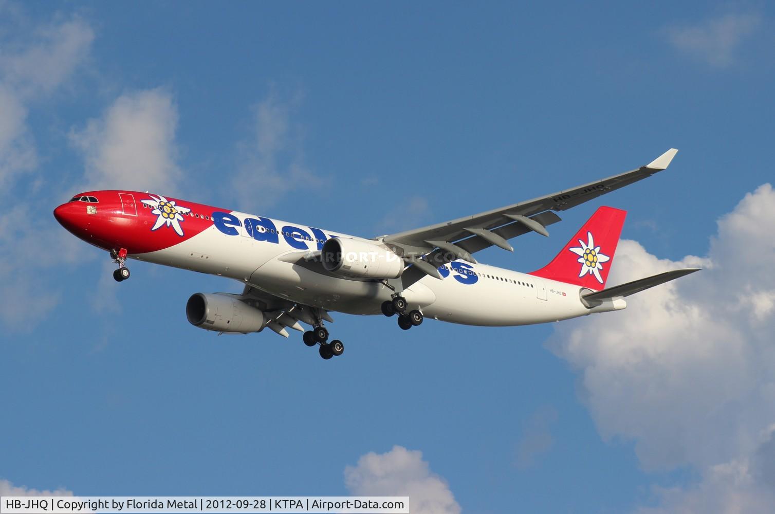 HB-JHQ, 2010 Airbus A330-343X C/N 1193, TPA 2012