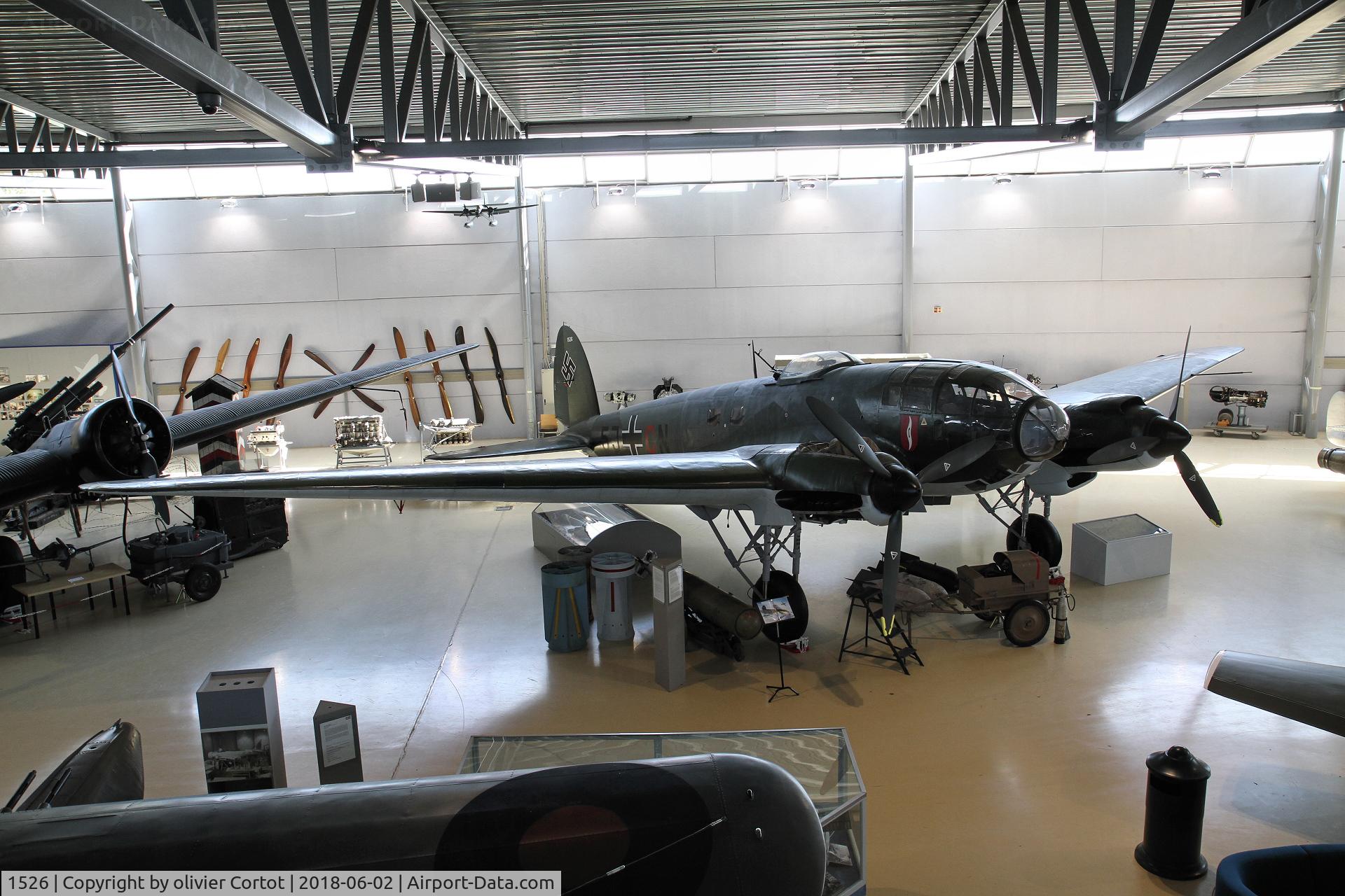 1526, Heinkel He-111P-1 C/N 1526, A view from the museum's balcony