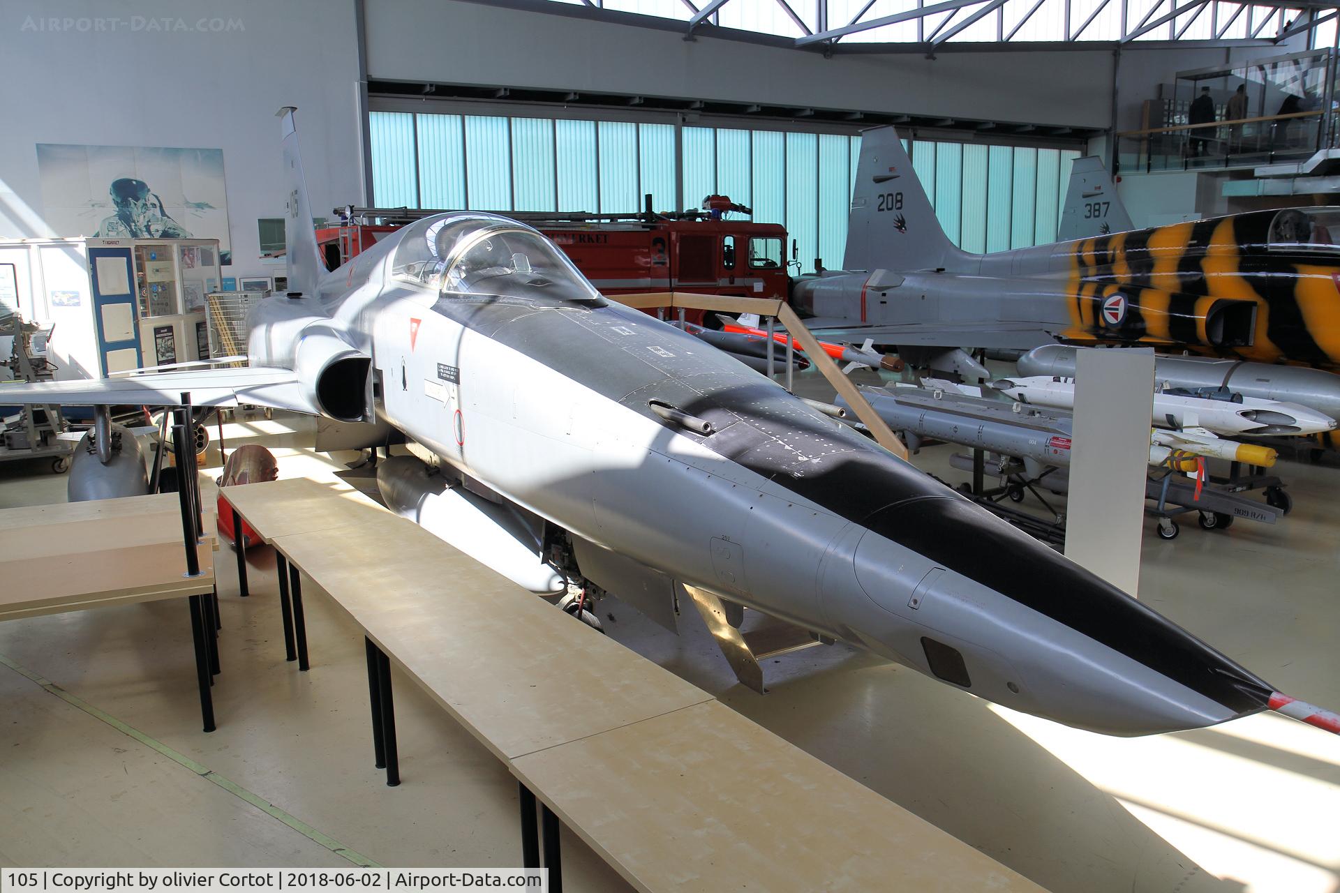 105, 1968 Northrop RF-5A Freedom Fighter C/N RFG.1006, difficult to take a good shot of this preserved Rf-5A