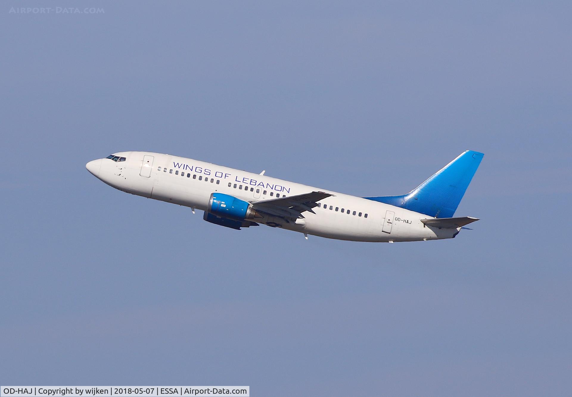 OD-HAJ, 1995 Boeing 737-3Q8 C/N 26313, RWY 19R