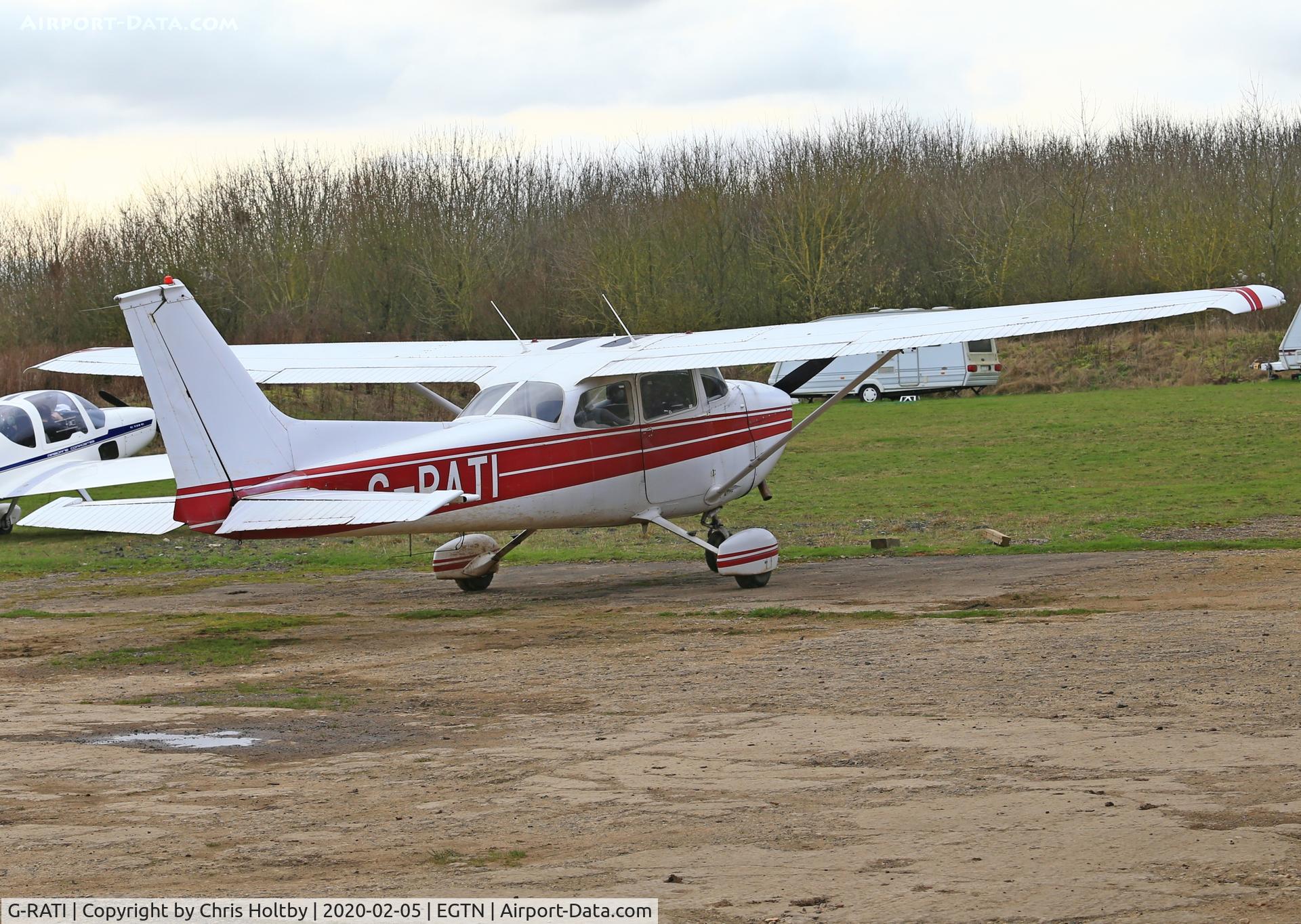 G-RATI, 1975 Reims Cessna F172M ll C/N 1311, At Enstone Airfield Oxon ex-G-PATI etc.