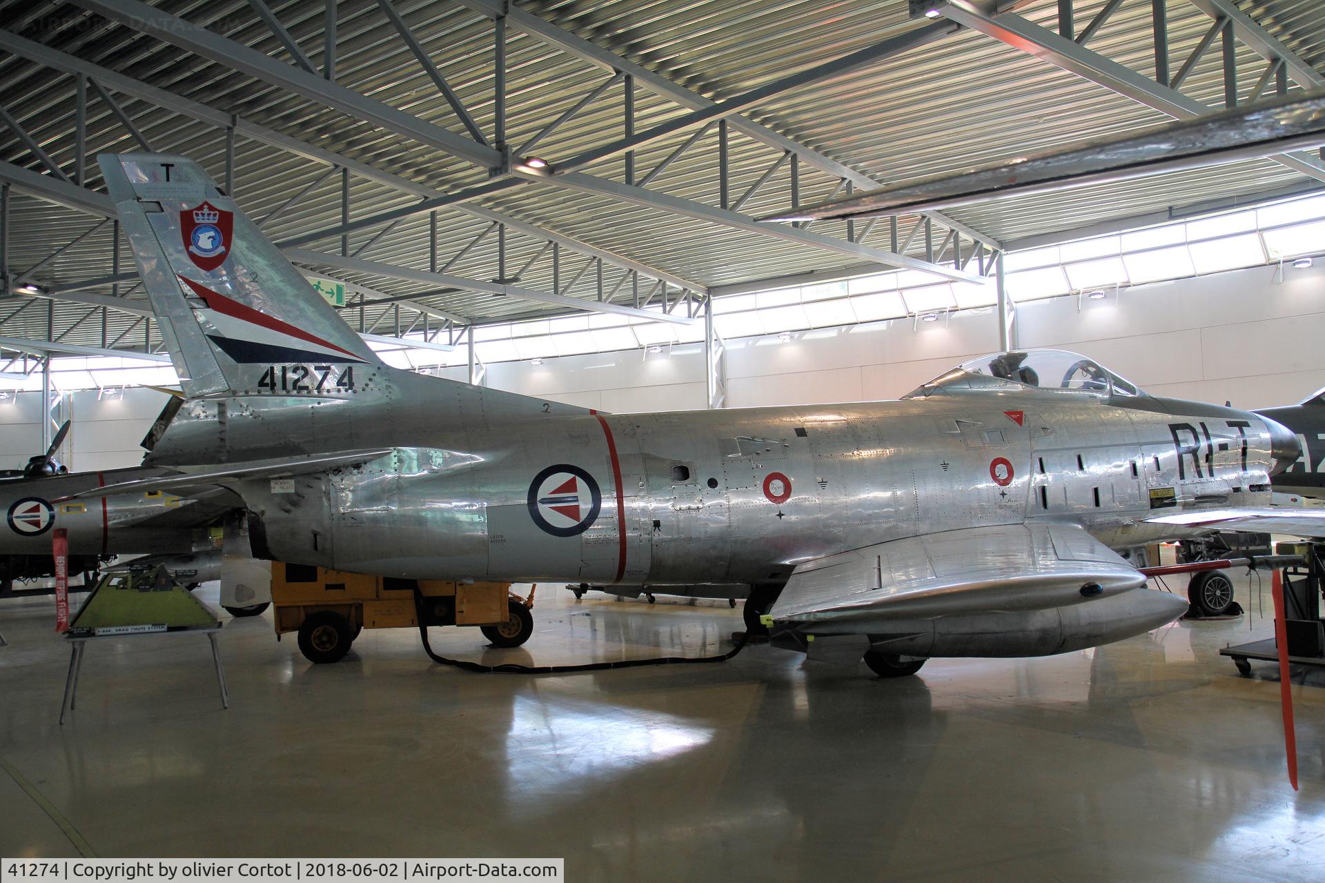 41274, 1954 North American F-86K Sabre C/N 213-44, view on the rear section
