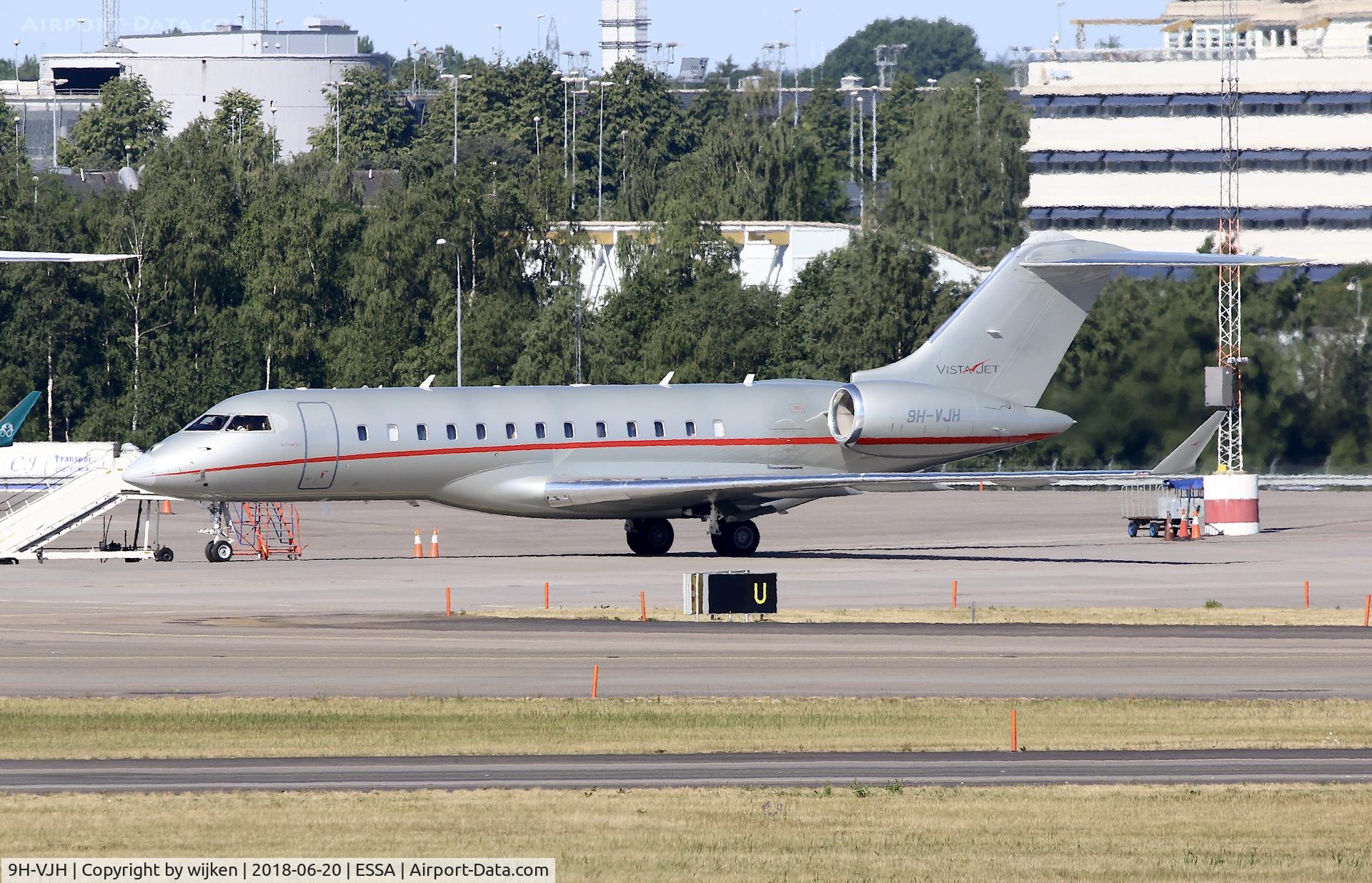 9H-VJH, 2013 Bombardier BD-700-1A10 Global 6000 C/N 9585, Ramp M