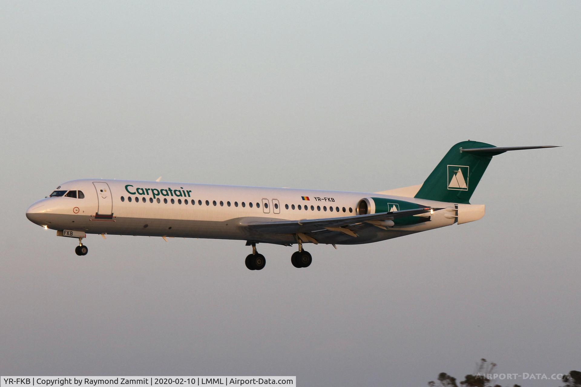 YR-FKB, 1991 Fokker 100 (F-28-0100) C/N 11369, Fokker100 YR-FKB Carpatair