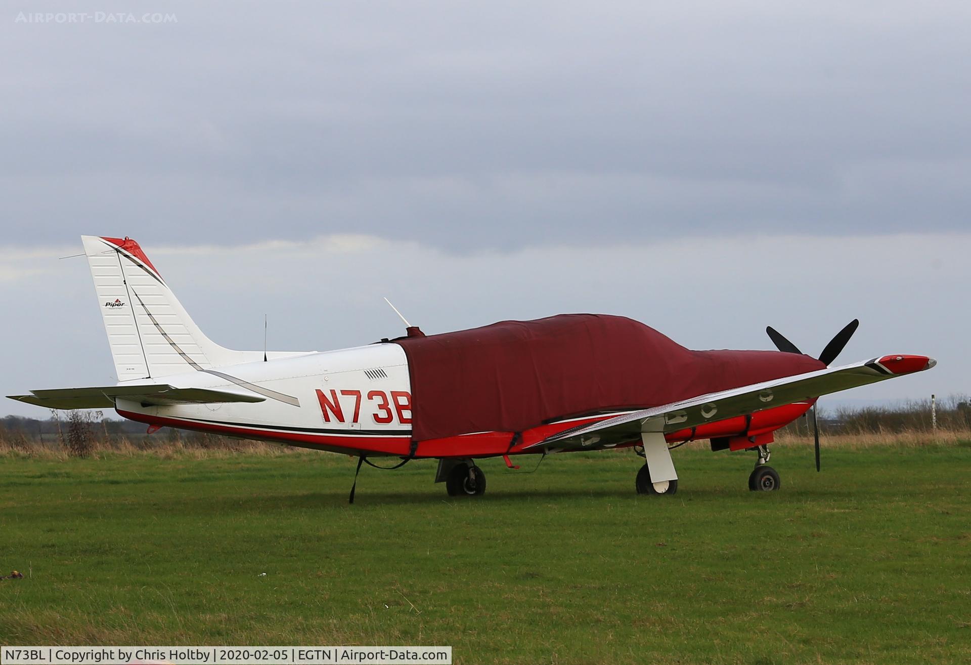 N73BL, 2007 Piper PA-32R-301T Turbo Saratoga C/N 3257450, Parked and covered at Enstone
