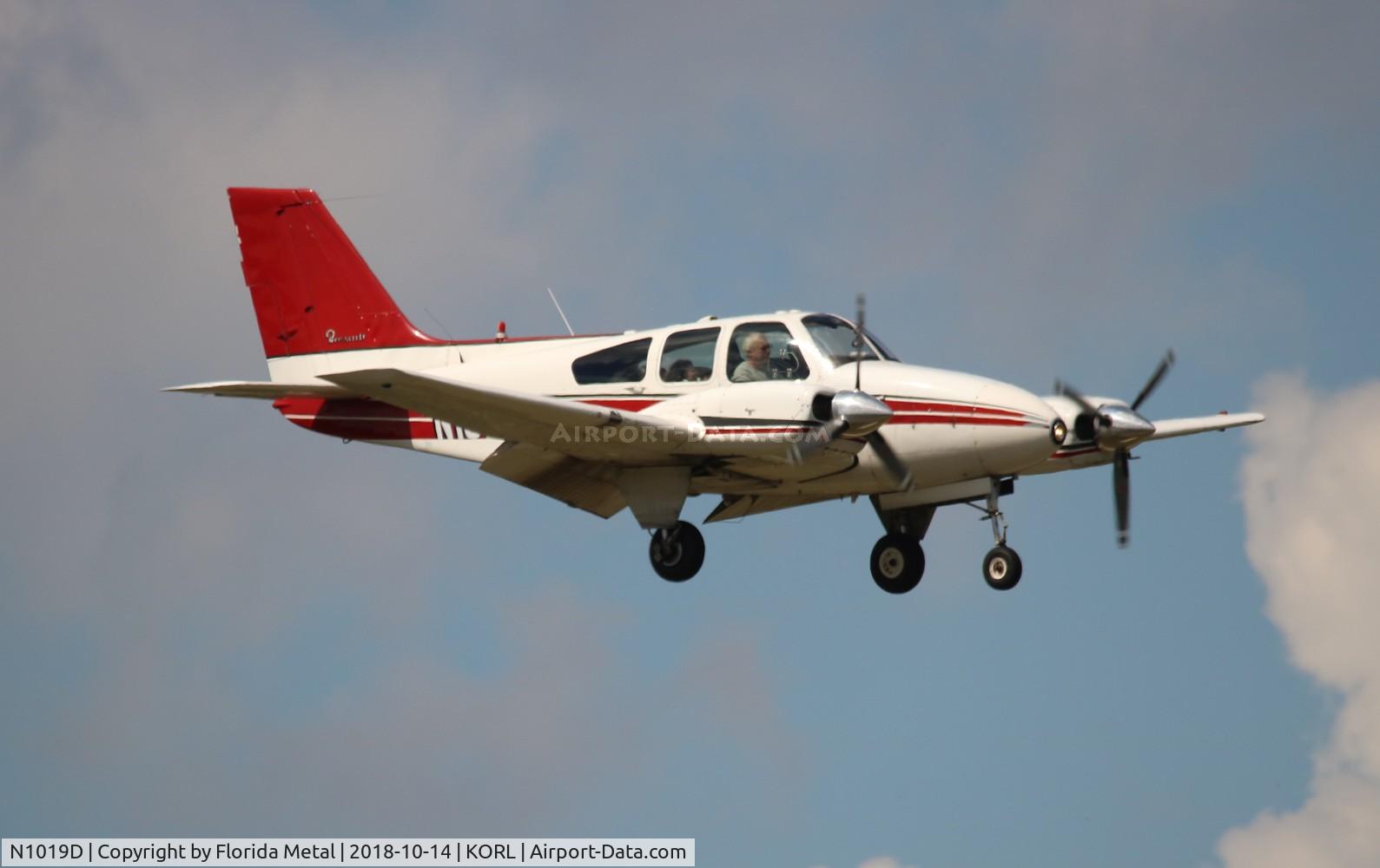 N1019D, 1962 Beech 95-A55 Baron C/N TC-279, Beech 55