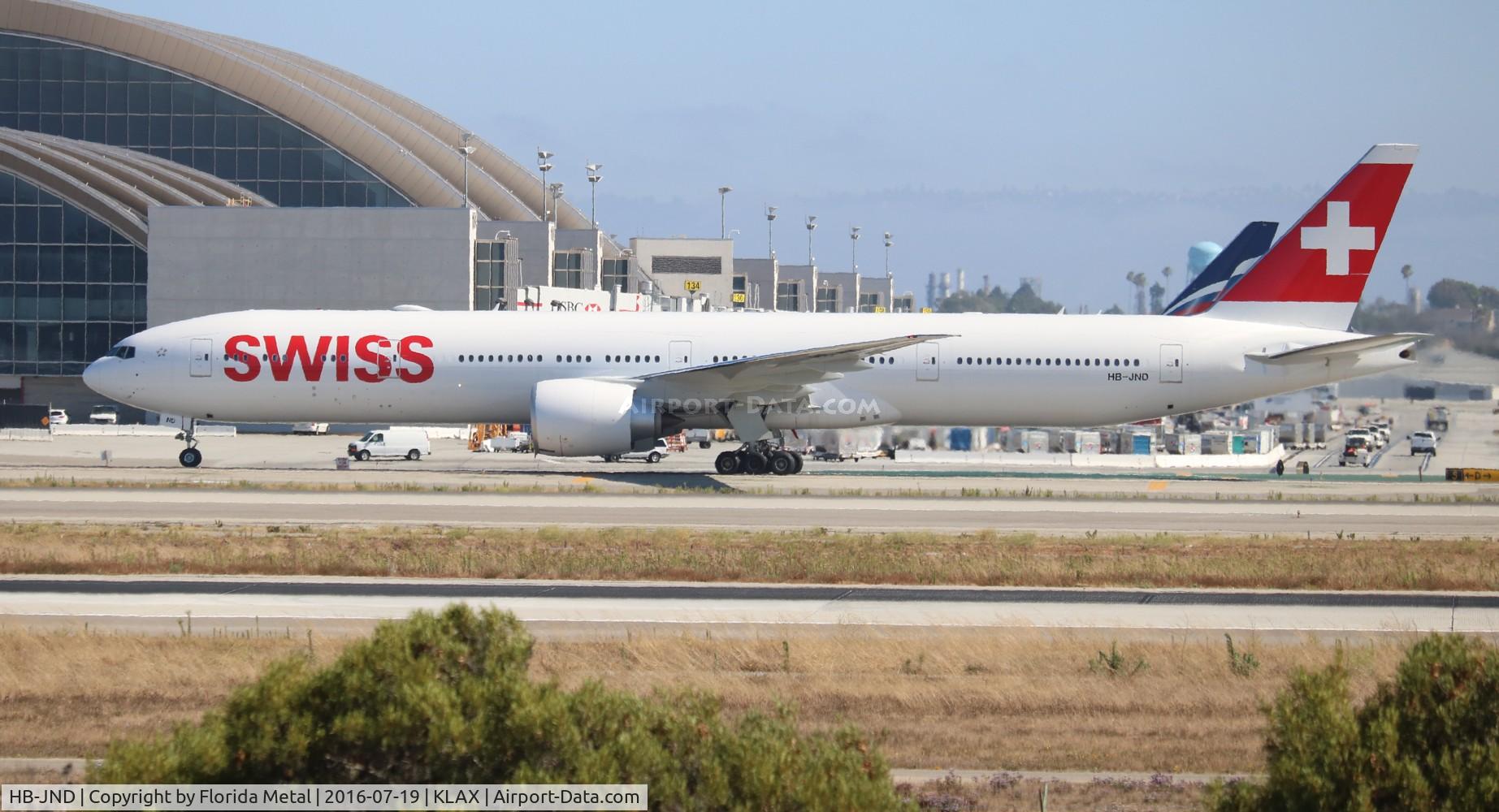 HB-JND, 2016 Boeing 777-3DE/ER C/N 44585, LAX 2016