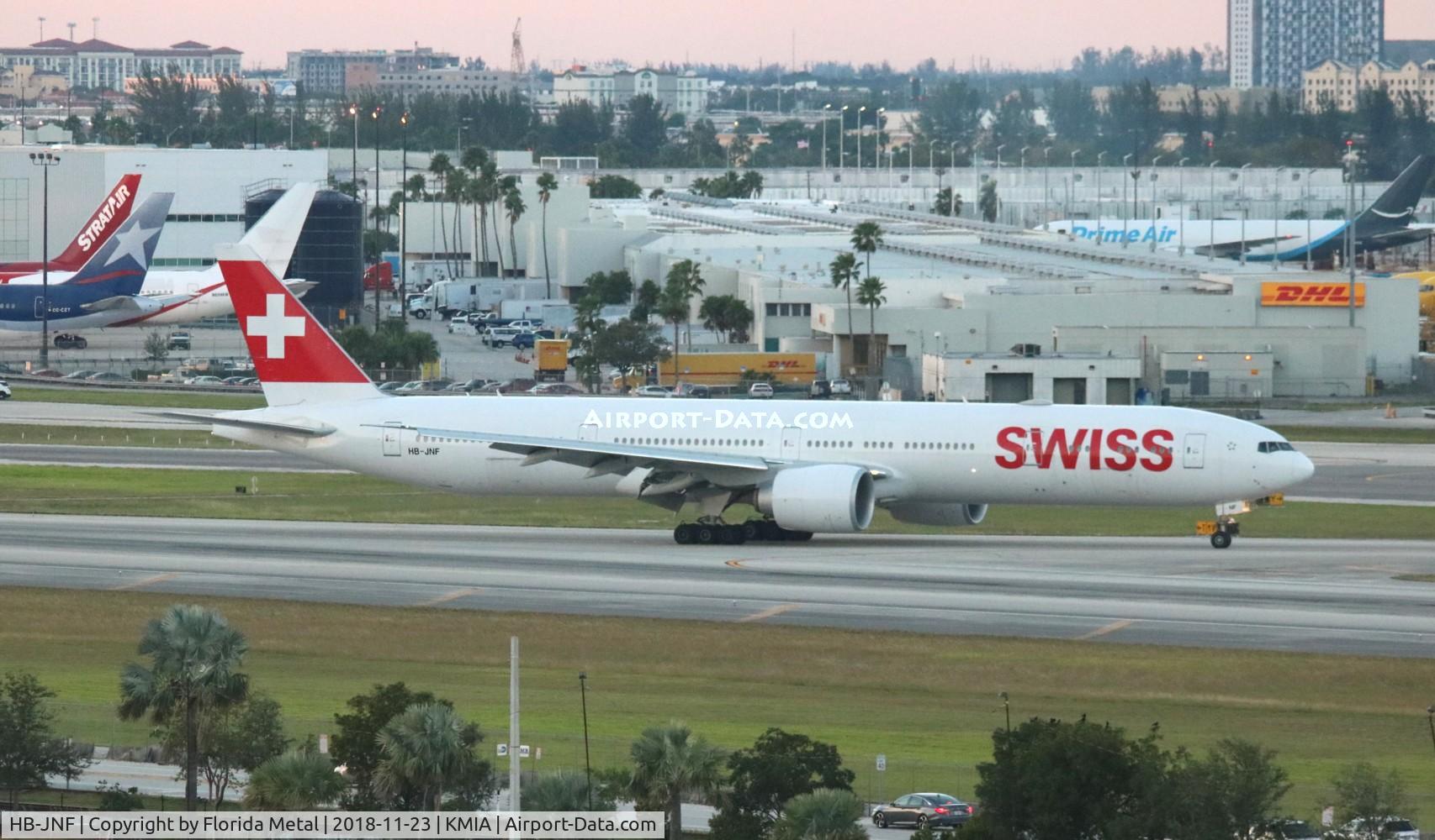 HB-JNF, 2016 Boeing 777-3DE/ER C/N 44587, MIA 2018