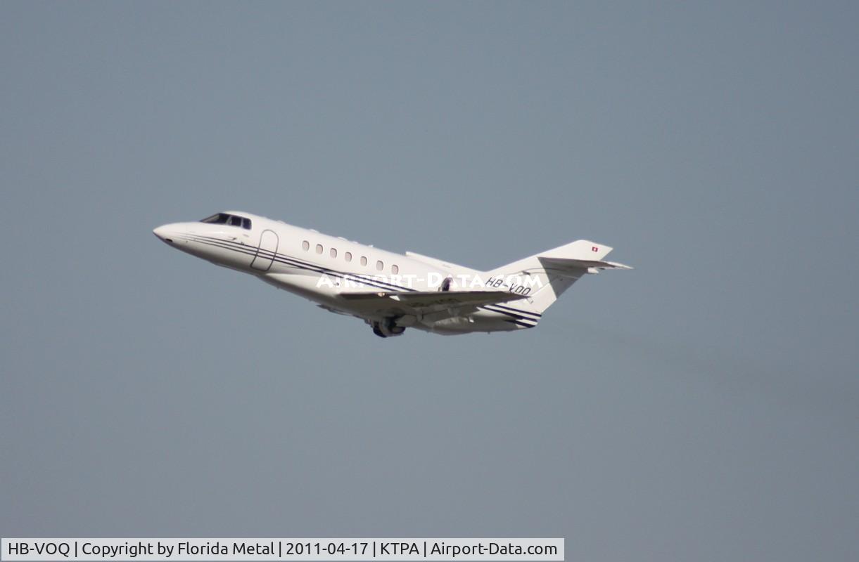 HB-VOQ, 1992 British Aerospace BAe.125-1000A C/N 259021, TPA 2011