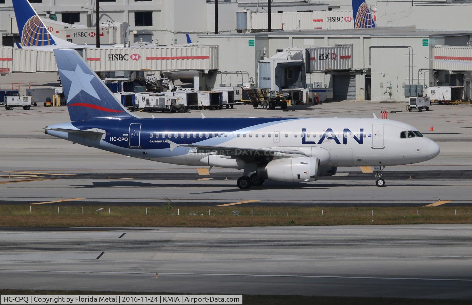 HC-CPQ, 2011 Airbus A319-132 C/N 4563, MIA 2016