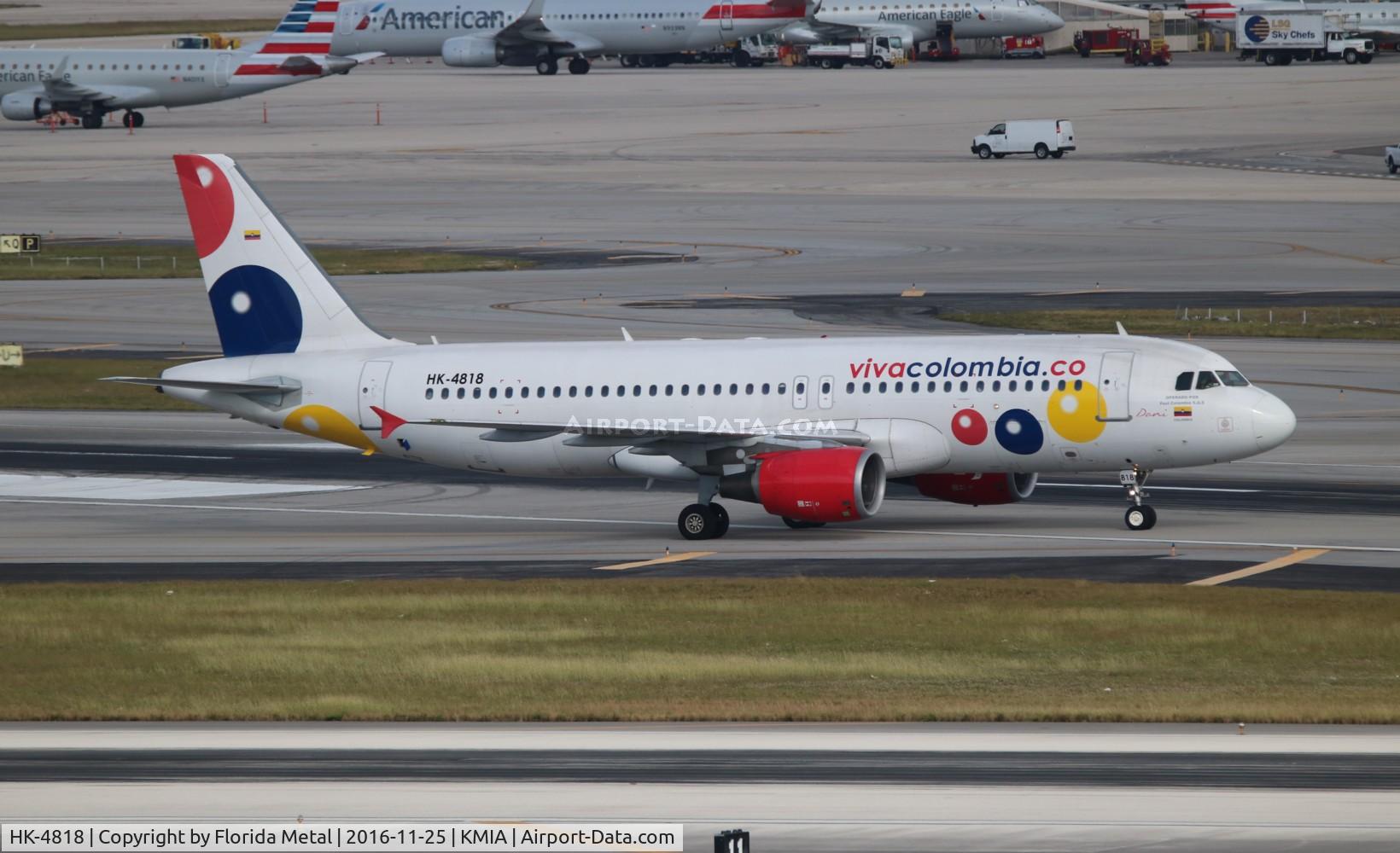 HK-4818, 2000 Airbus A320-214 C/N 1306, MIA 2016