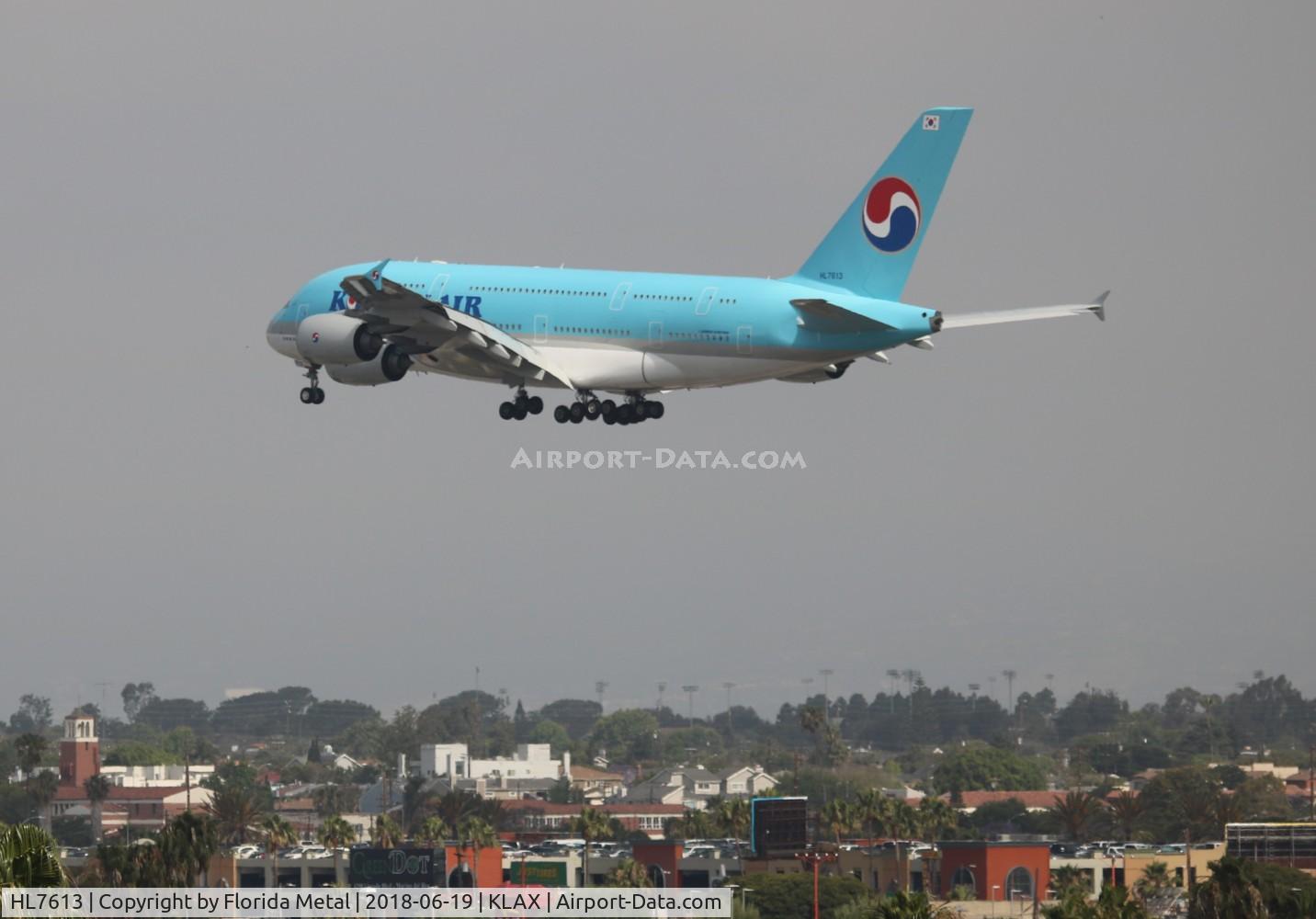 HL7613, 2010 Airbus A380-861 C/N 059, LAX 2018