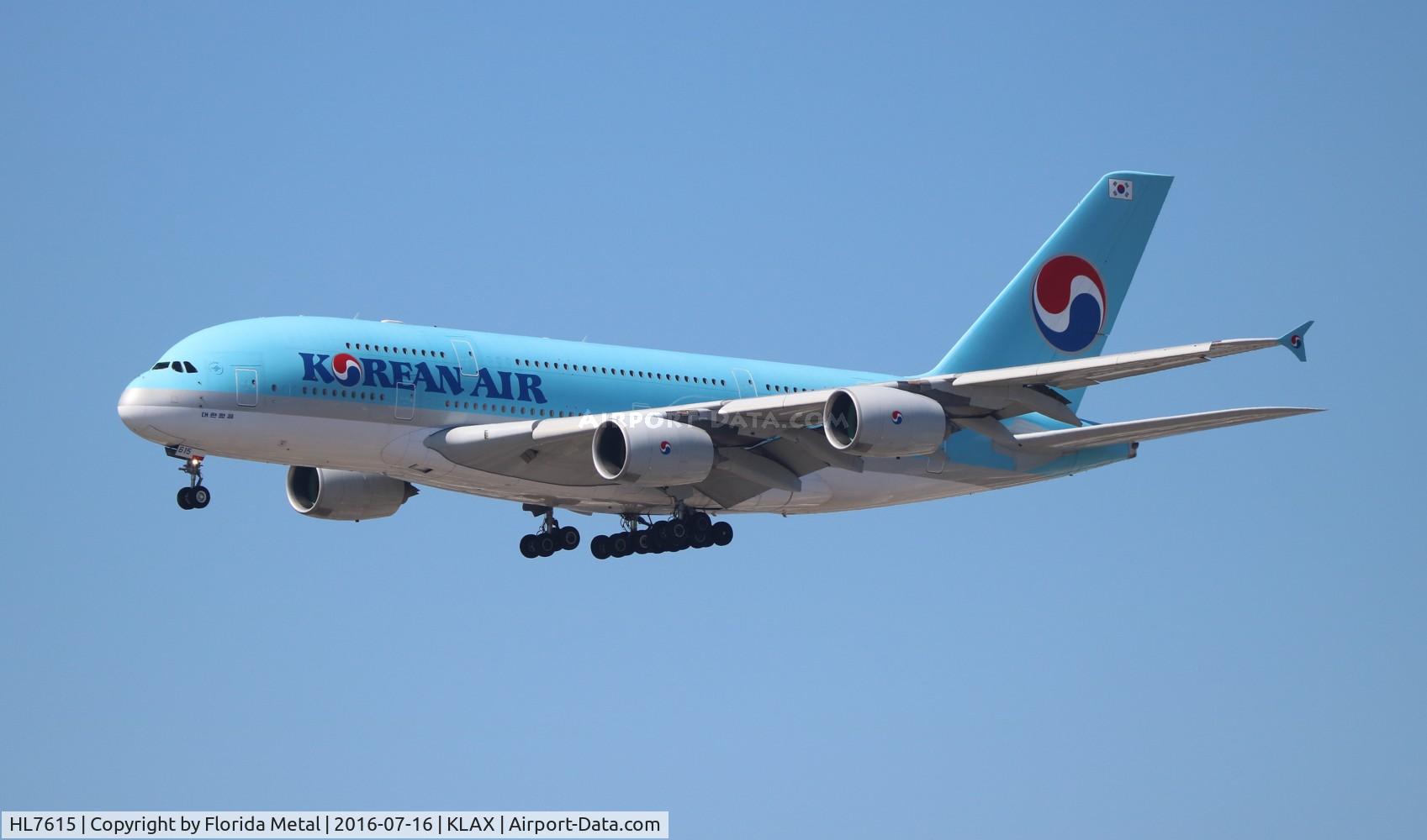 HL7615, 2011 Airbus A380-861 C/N 075, LAX 2016