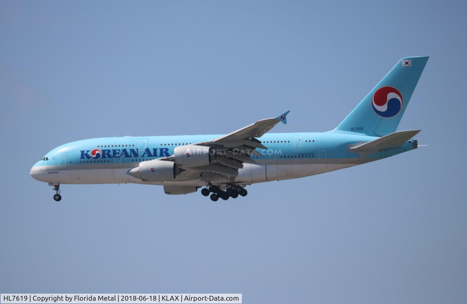 HL7619, 2012 Airbus A380-861 C/N 096, LAX 2018