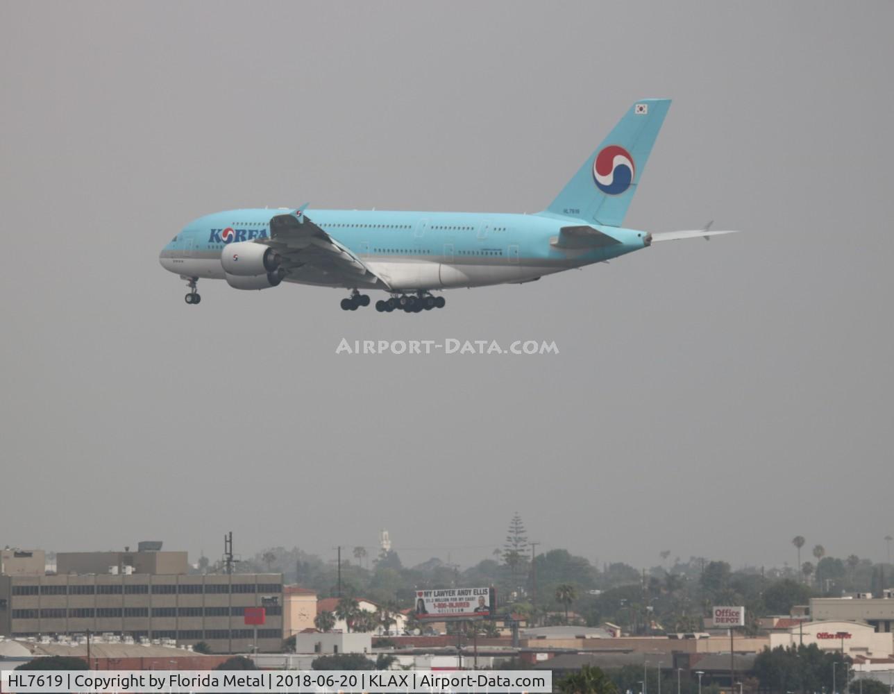 HL7619, 2012 Airbus A380-861 C/N 096, LAX 2018