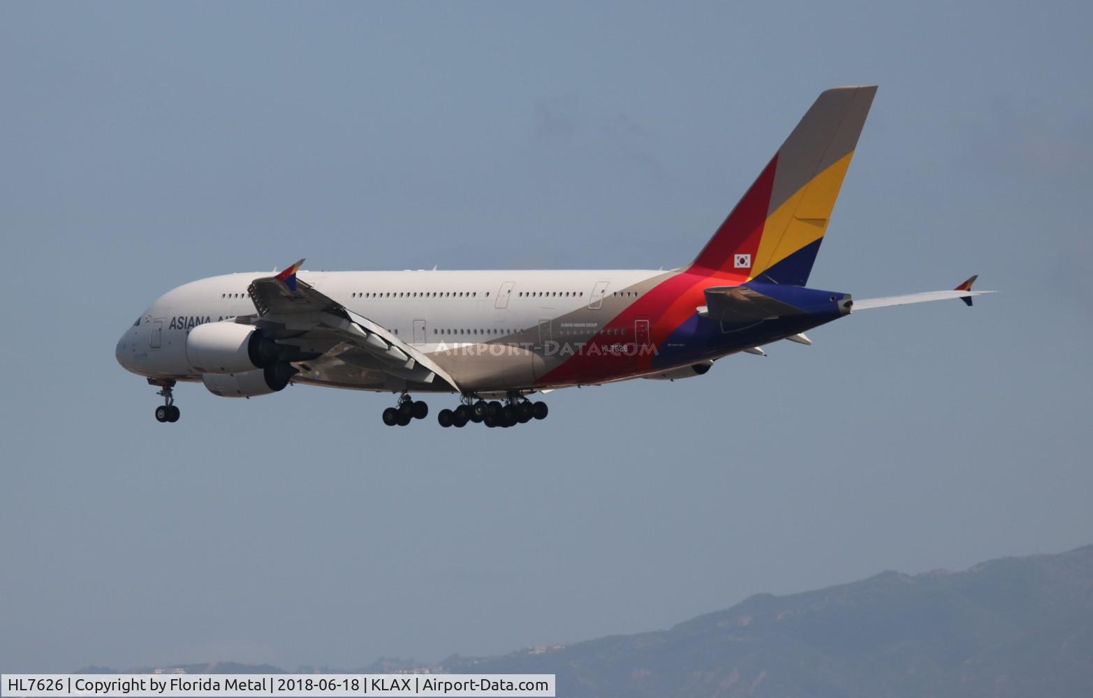 HL7626, 2013 Airbus A380-841 C/N 155, LAX 2018