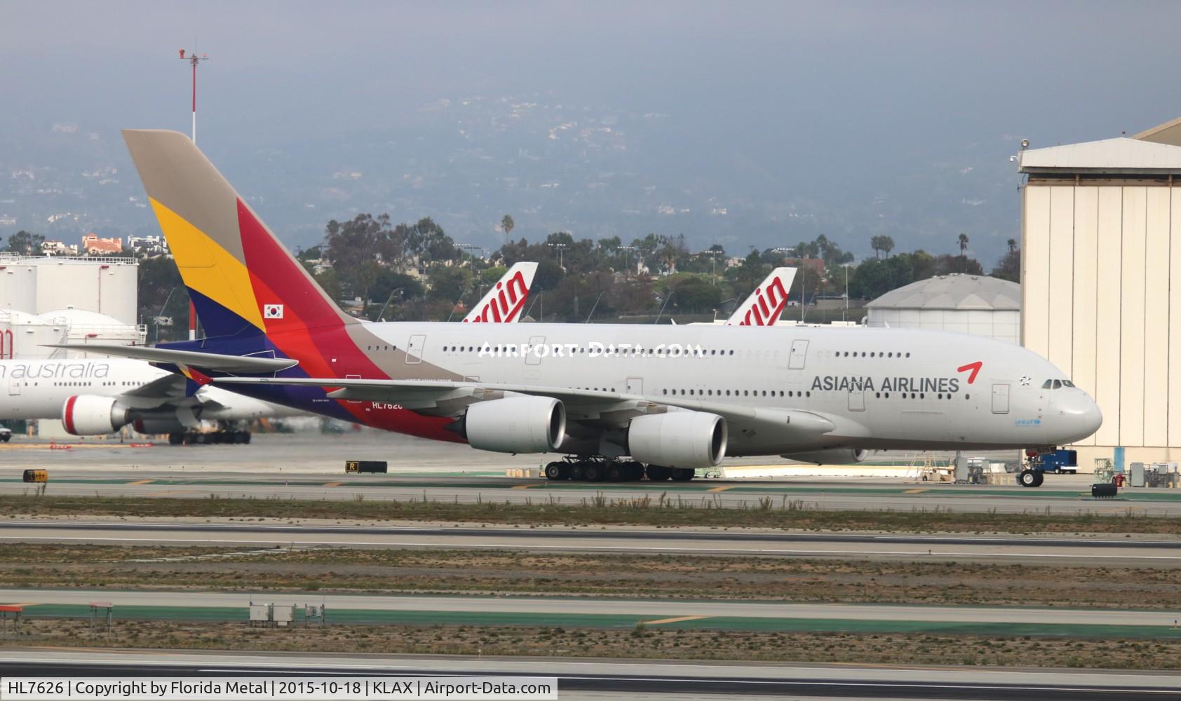HL7626, 2013 Airbus A380-841 C/N 155, LAX 2015