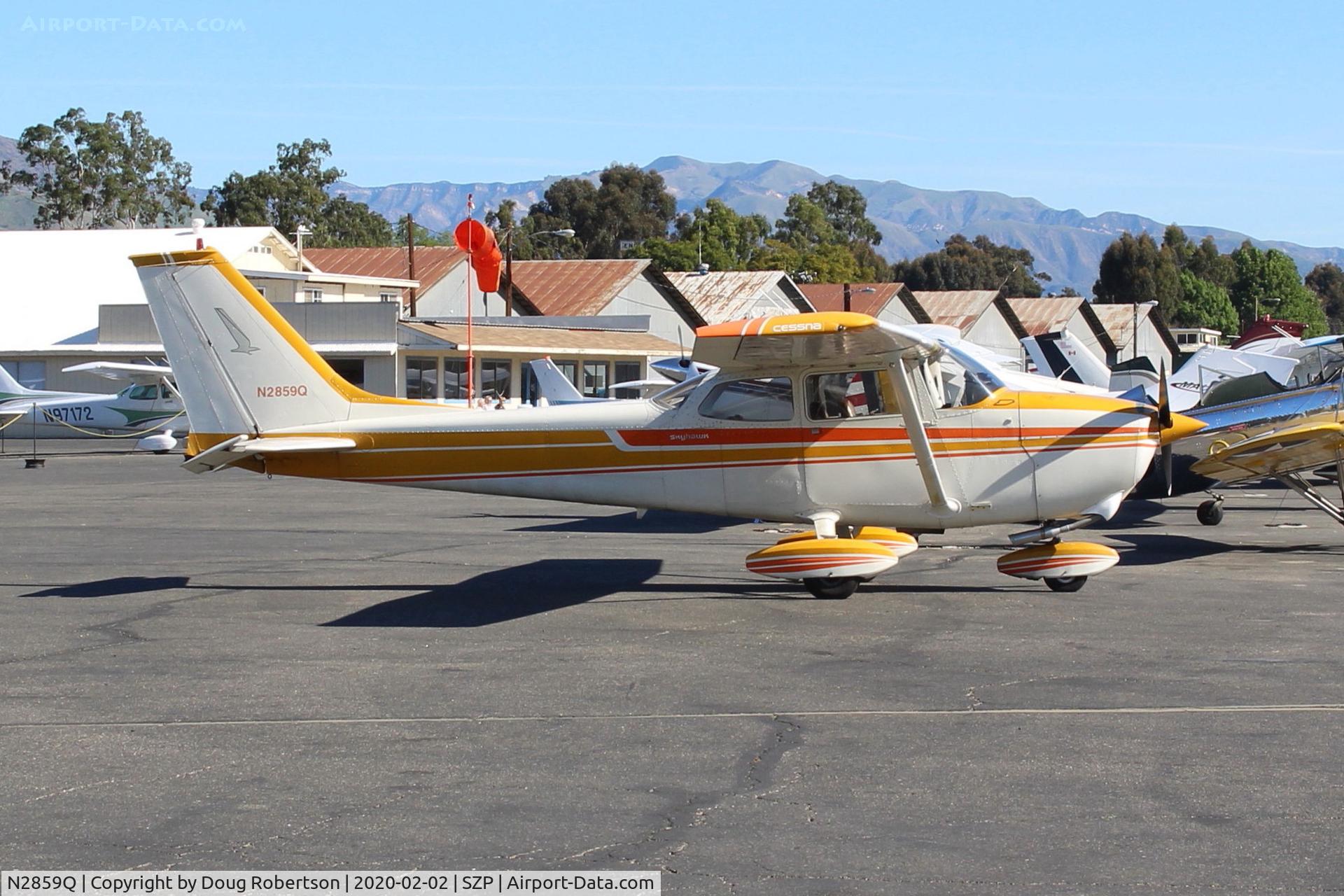 N2859Q, 1971 Cessna 172L C/N 17259859, !971 Cessna 172L SKYHAWK, Lycoming O-320-E2D 150 Hp, on Transient Ramp