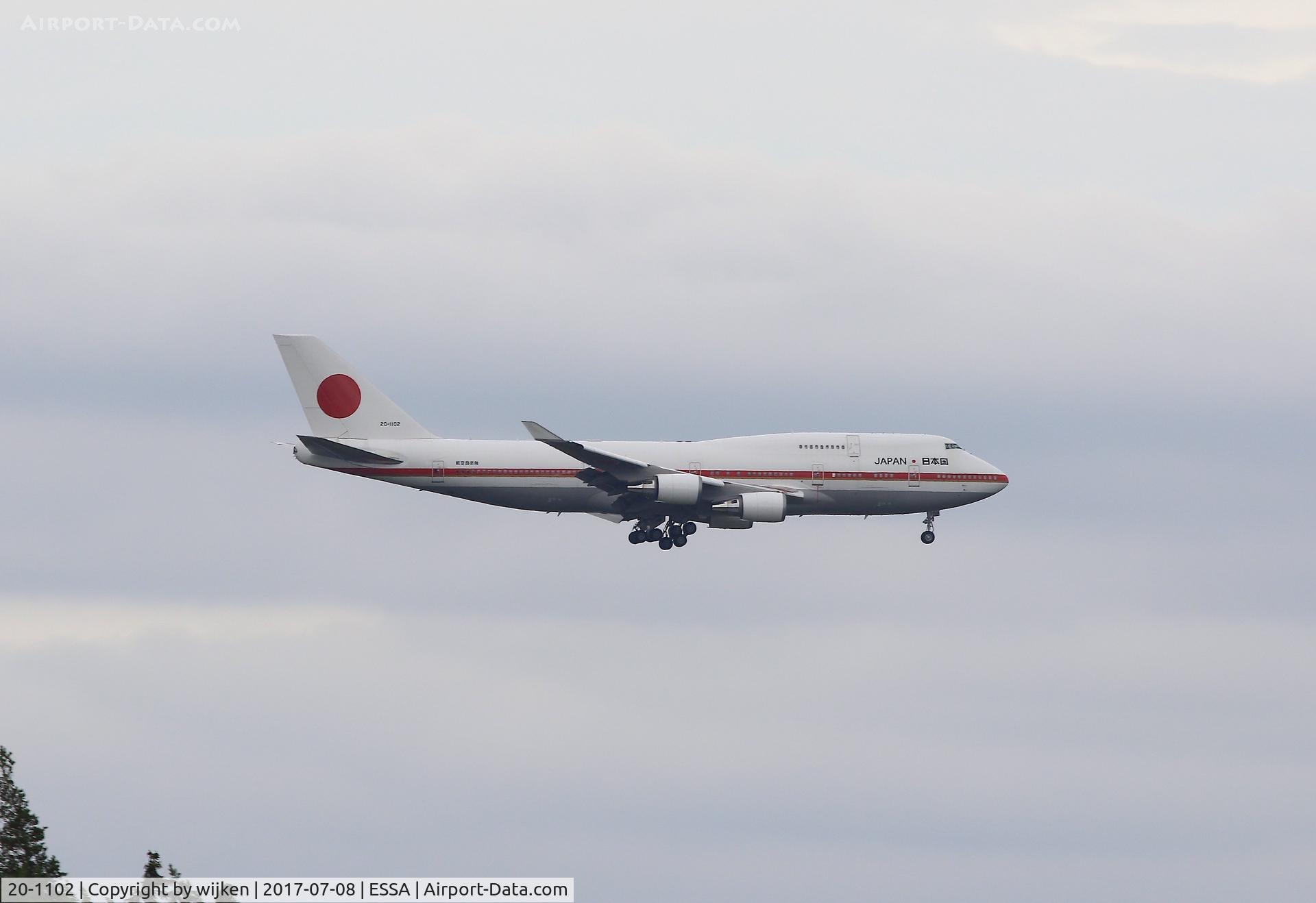 20-1102, 1991 Boeing 747-47C C/N 24731/0839, RWY 19L
