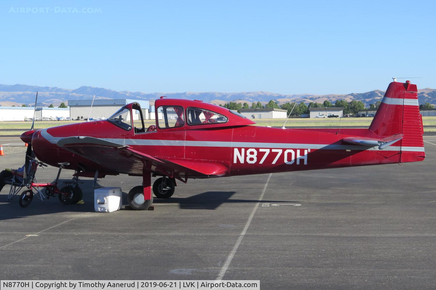 N8770H, 1947 North American NAVION C/N NAV-4-770, 2019 AOPA Livermore Fly In, 1947 North American NAVION, c/n: NAV-4-770