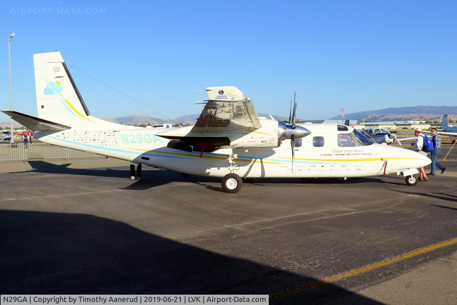 N29GA, 1983 Gulfstream 690D C/N 15025, 2019 AOPA Livermore Fly In, 1983 Gulfstream Am Corp Comm Div 690D, c/n: 15025