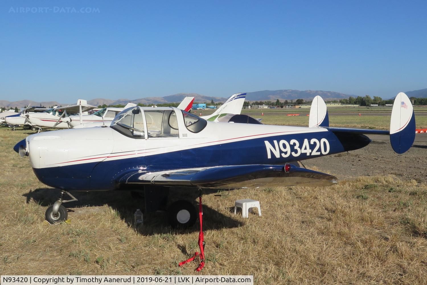 N93420, 1946 Erco 415C Ercoupe C/N 743, 2019 AOPA Livermore Fly In, 1946 Ercoupe 415-C, c/n: 743