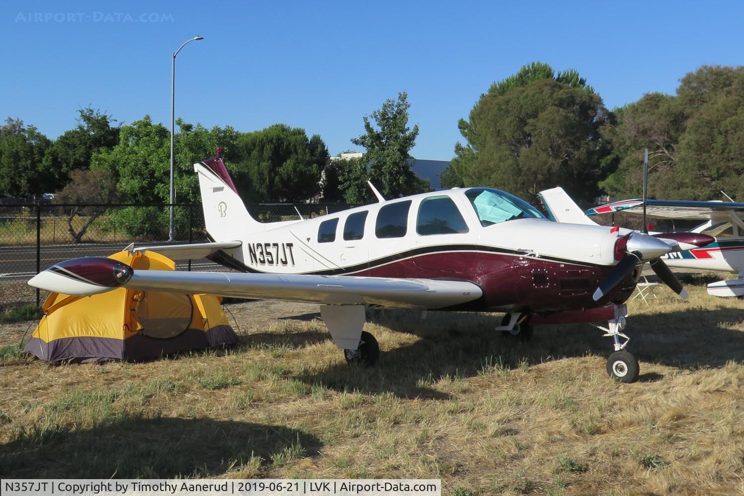 N357JT, 1979 Beech A36TC Bonanza 36 C/N EA-51, 2019 AOPA Livermore Fly In, 1979 Beech A36TC, c/n: EA-51.  Ex N230AP, N51NR