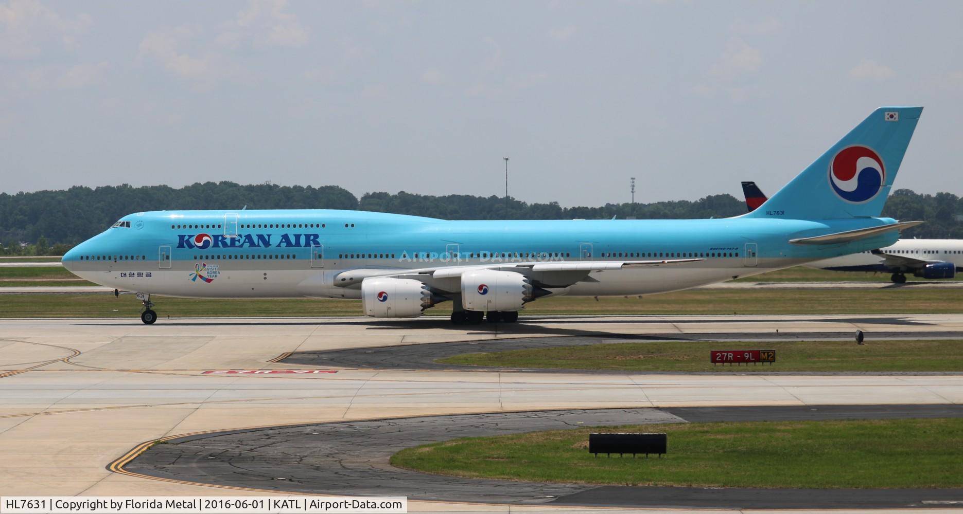 HL7631, 2015 Boeing 747-8B5 C/N 40906, ATL 2016