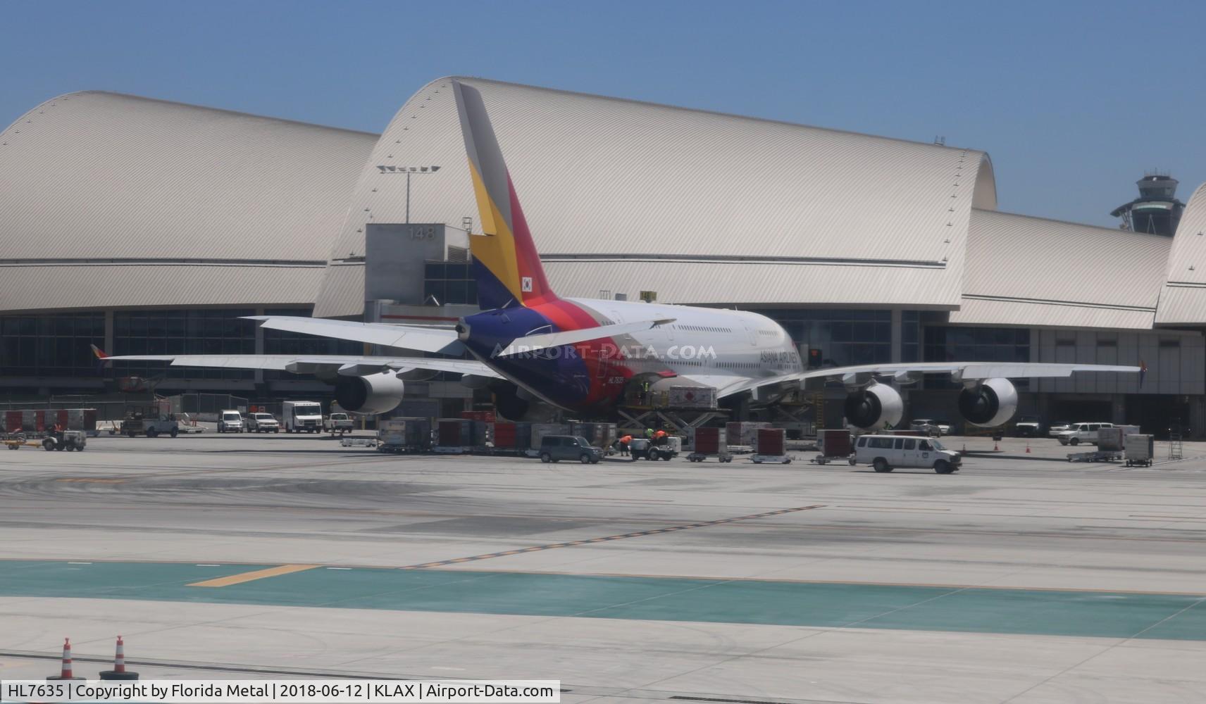 HL7635, 2015 Airbus A380-841 C/N 183, LAX 2018