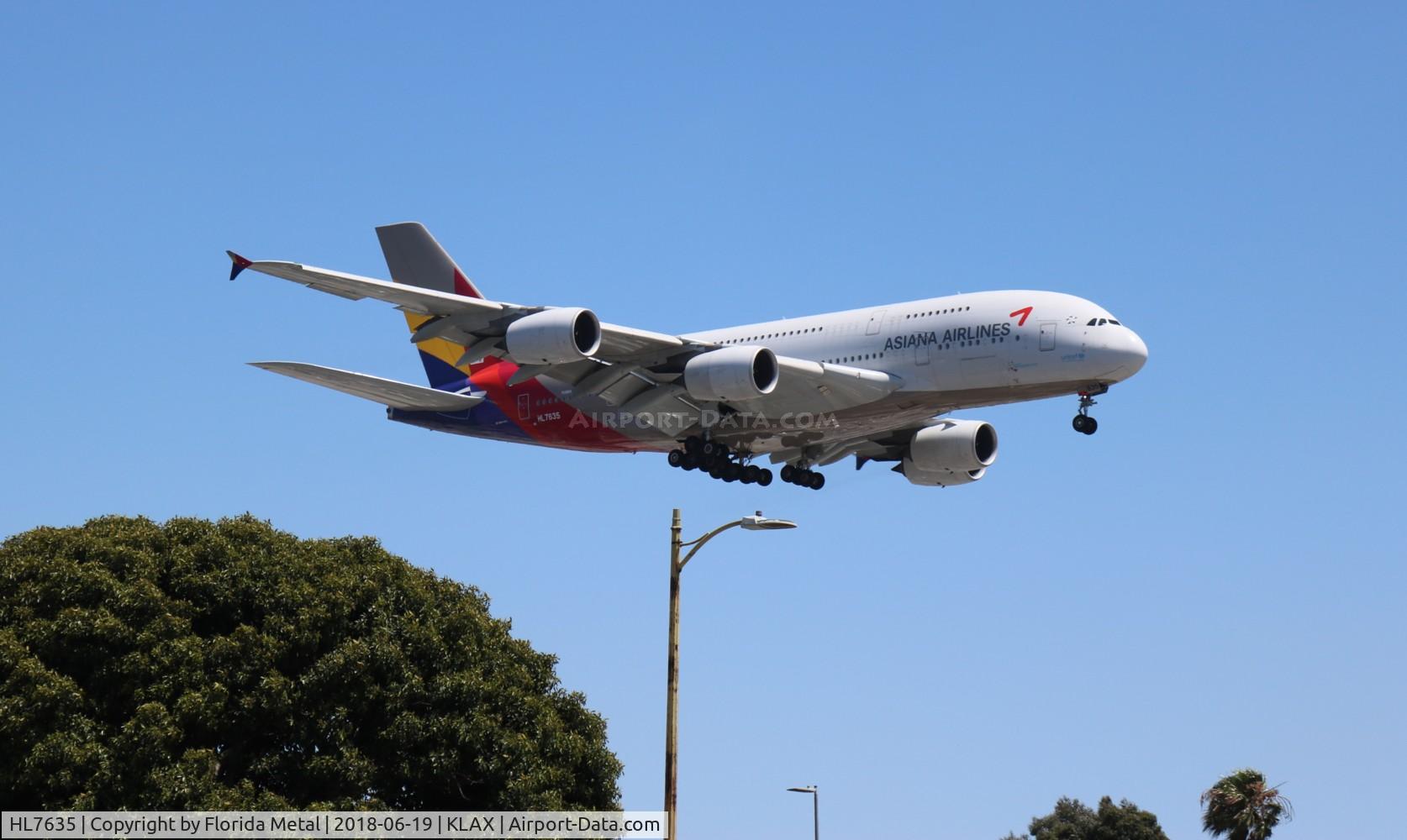 HL7635, 2015 Airbus A380-841 C/N 183, LAX 2018