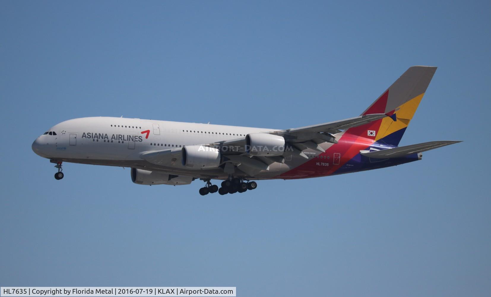 HL7635, 2015 Airbus A380-841 C/N 183, LAX 2016