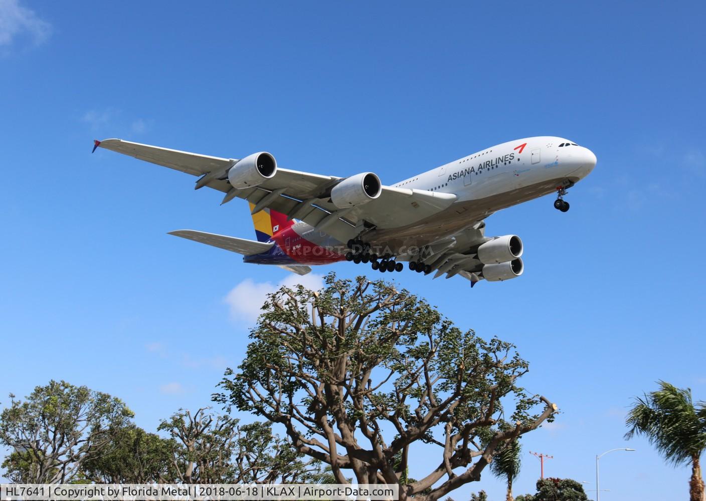 HL7641, 2016 Airbus A380-841 C/N 231, LAX 2018
