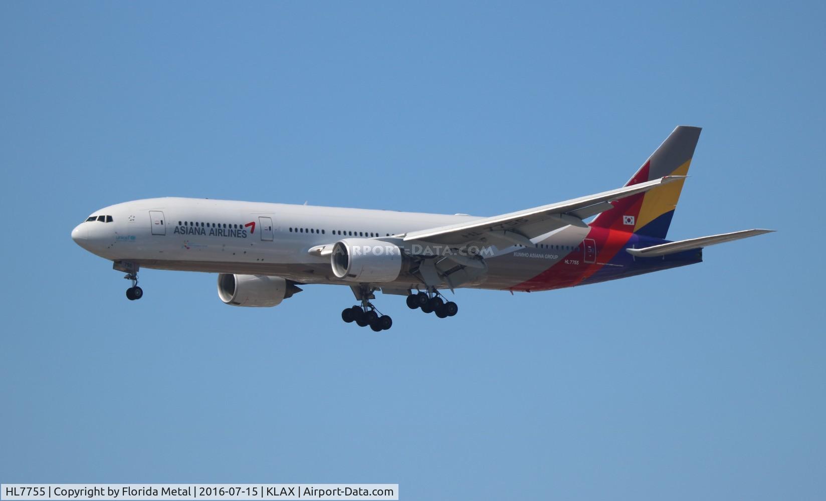 HL7755, 2007 Boeing 777-28E/ER C/N 30861, LAX 2016